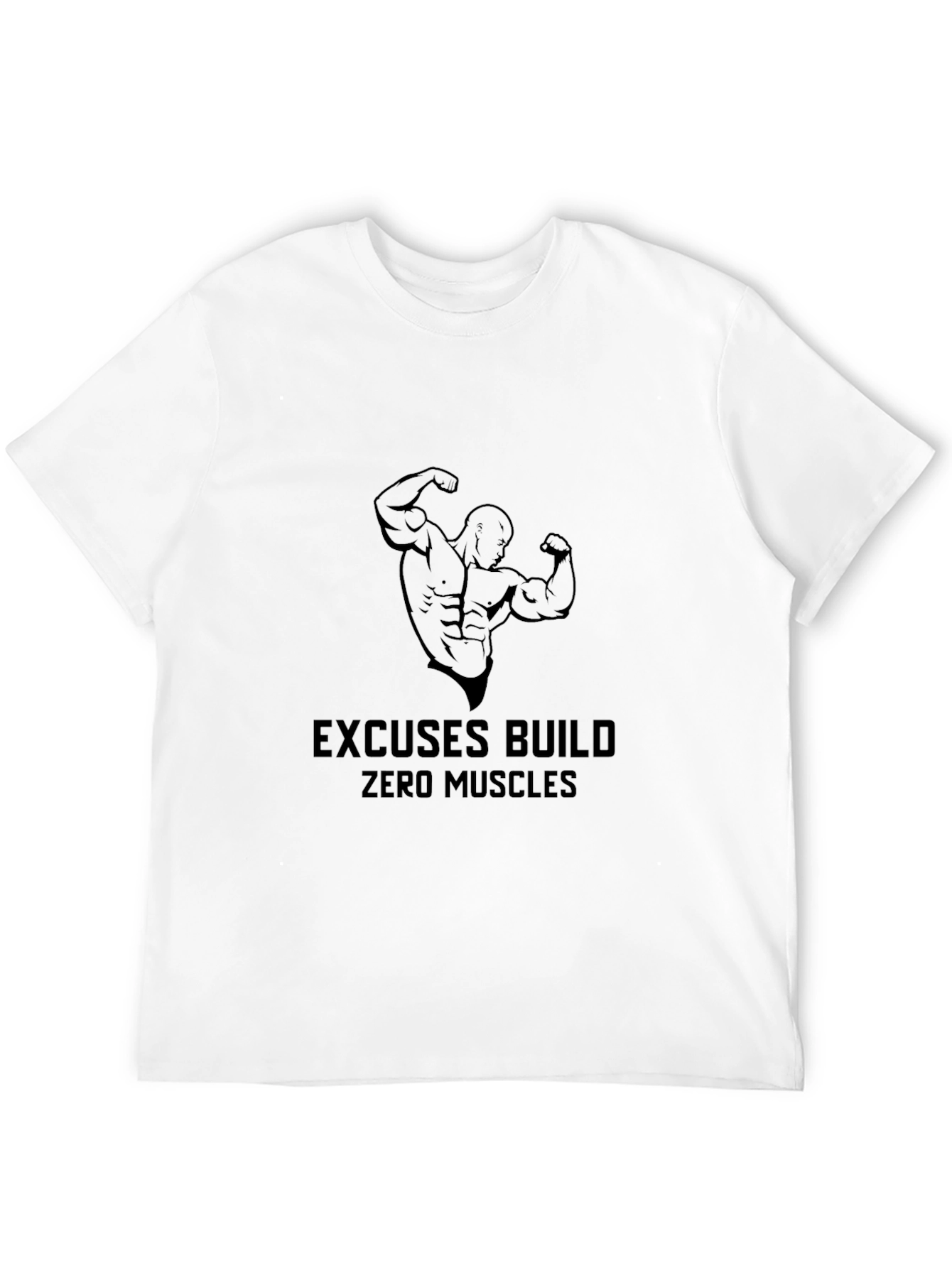 Mens Black Graphic T-Shirt - Bodybuilding Motivation