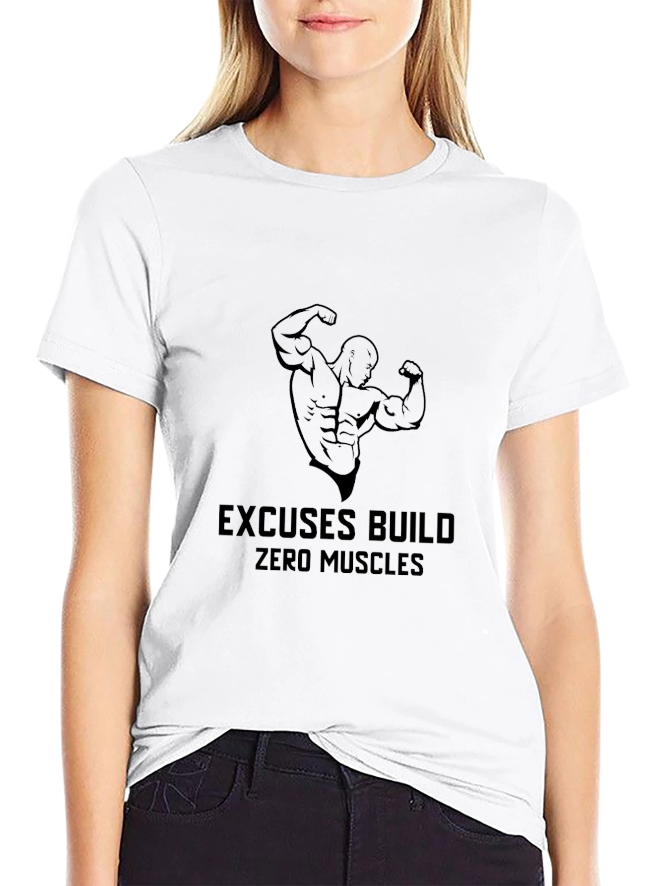 Mens Black Graphic T-Shirt - Bodybuilding Motivation