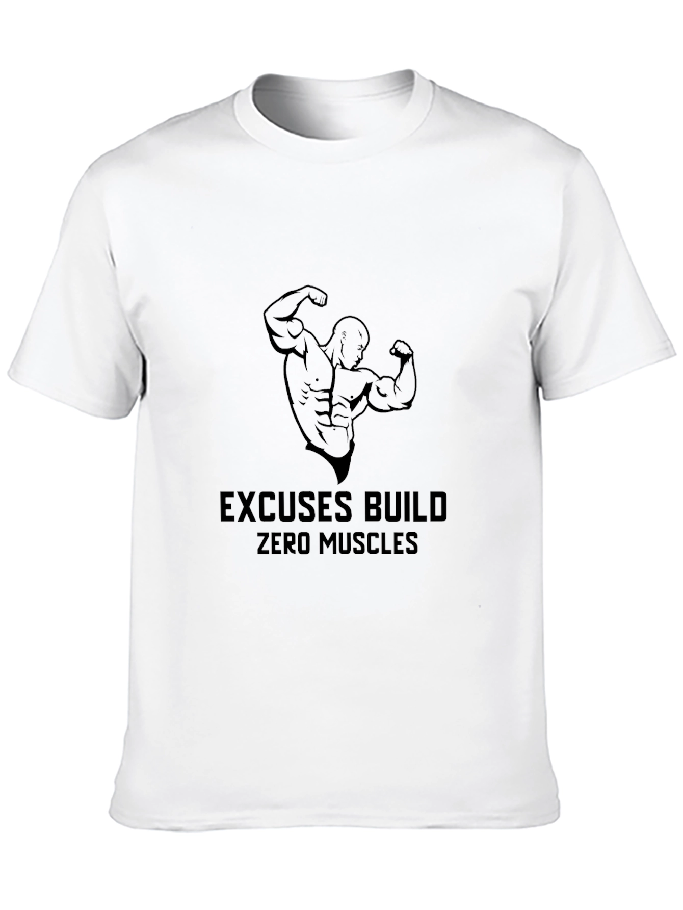 Mens Black Graphic T-Shirt - Bodybuilding Motivation
