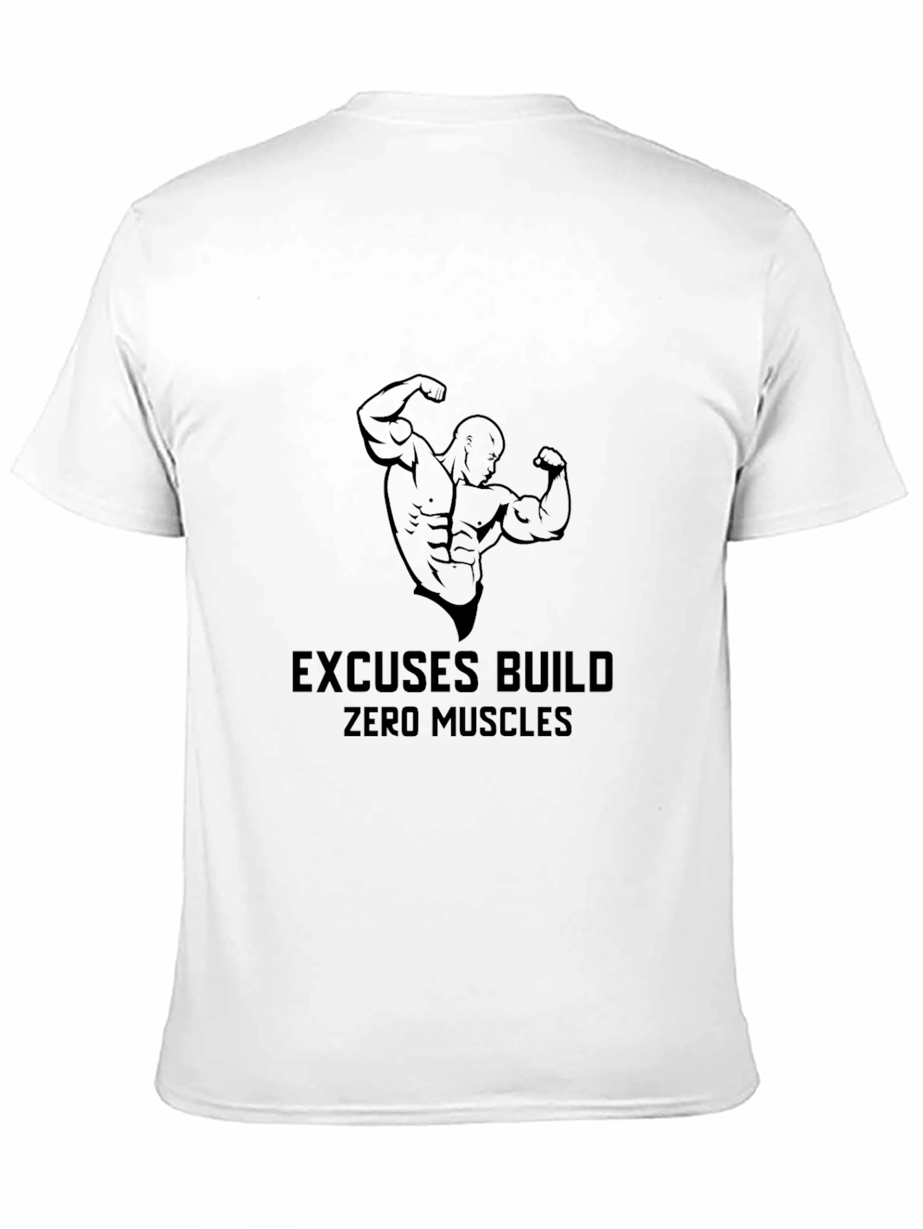 Mens Black Graphic T-Shirt - Bodybuilding Motivation