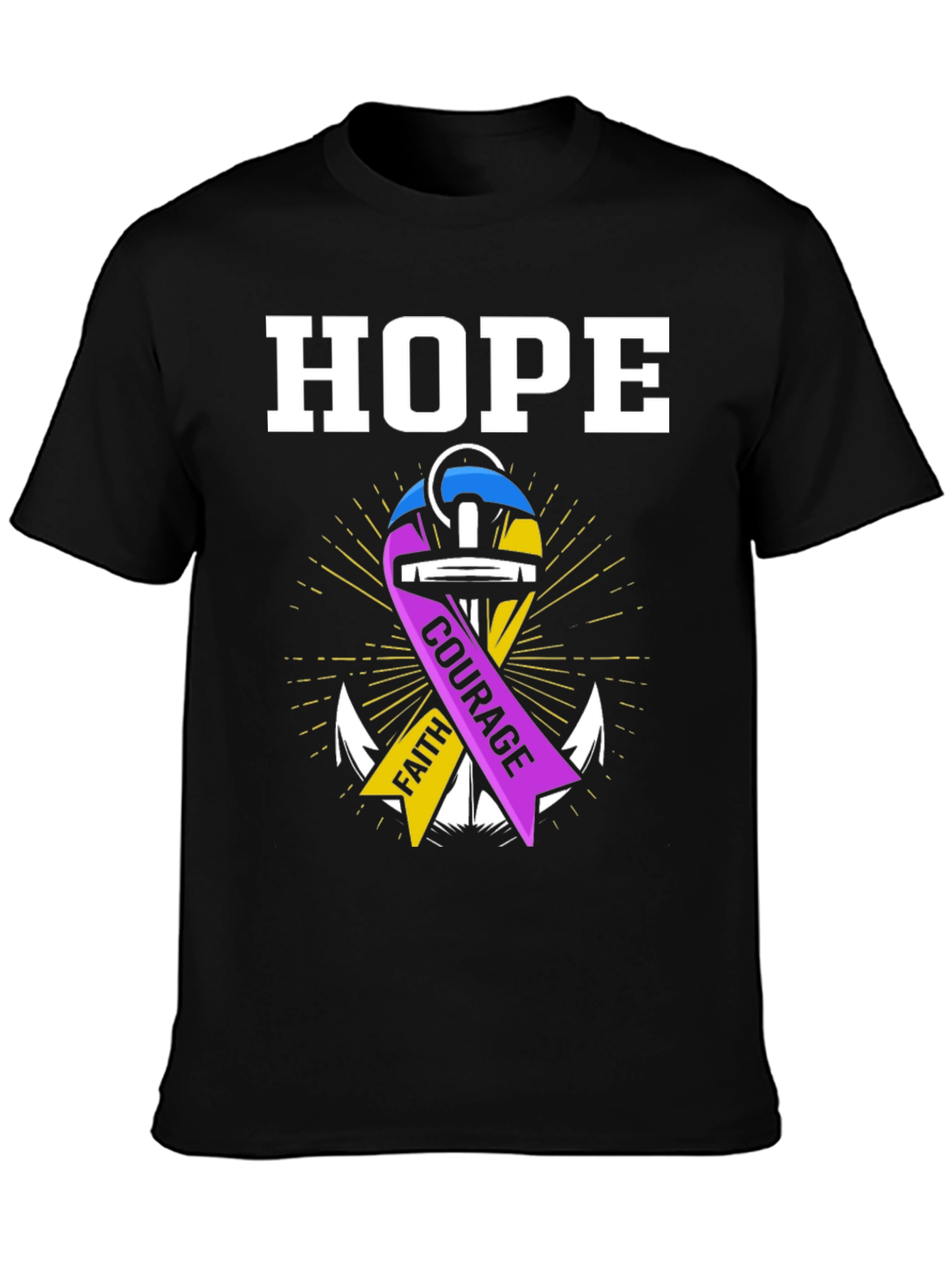 Hope Faith Courage Graphic T-Shirt
