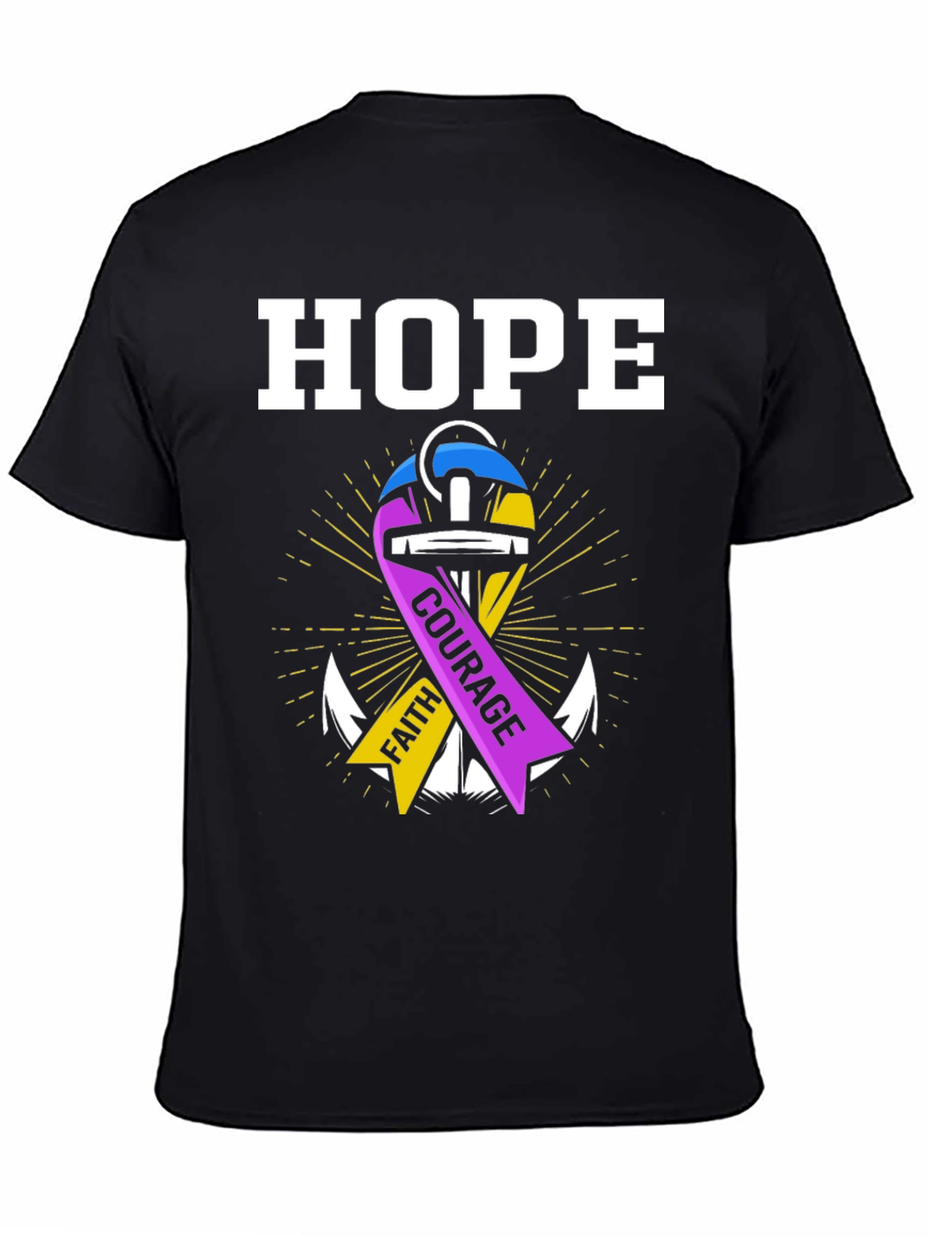 Hope Faith Courage Graphic T-Shirt