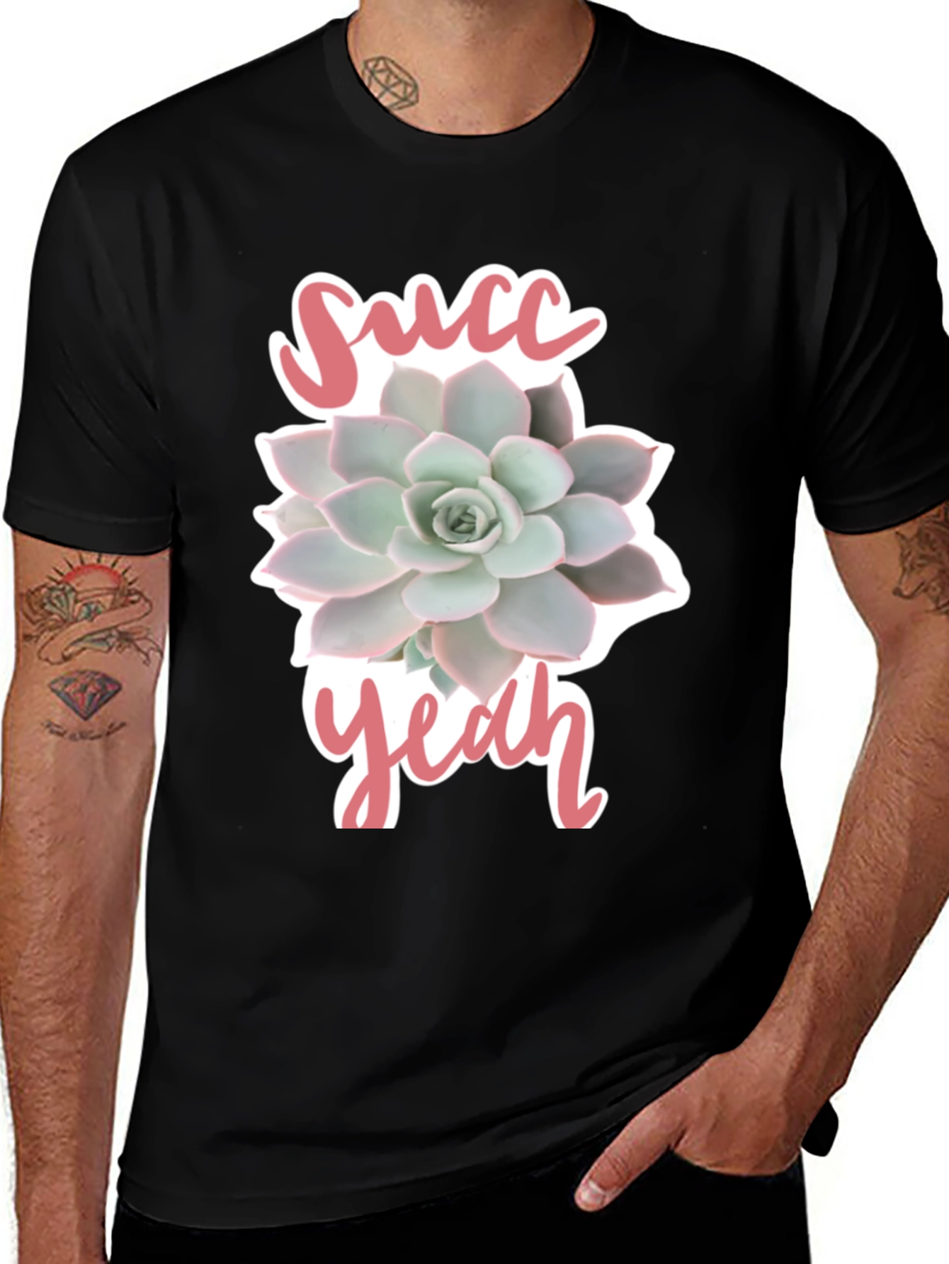 Succ Yeah! Graphic Tee - Trendy Plant Lover T-Shirt