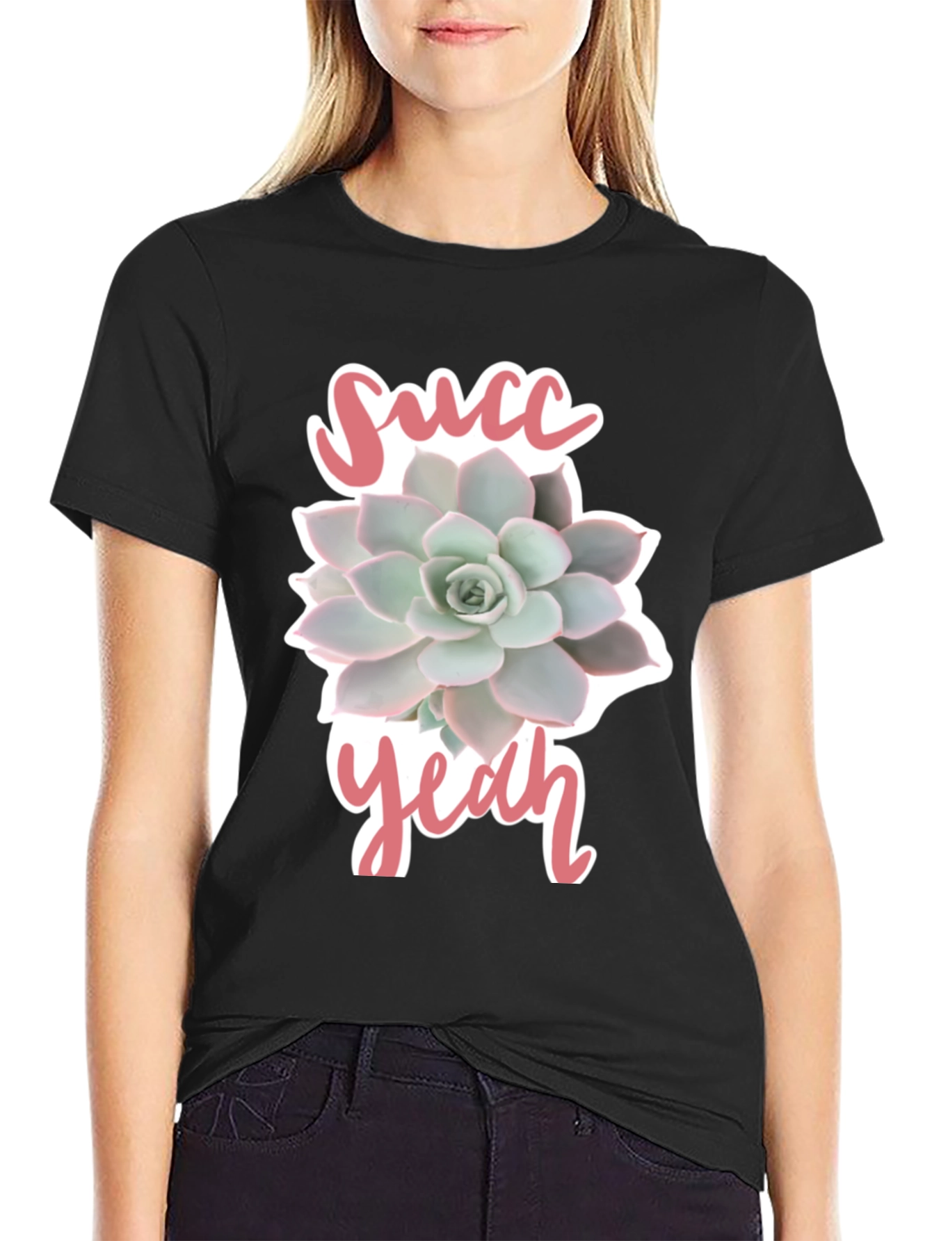 Succ Yeah! Graphic Tee - Trendy Plant Lover T-Shirt