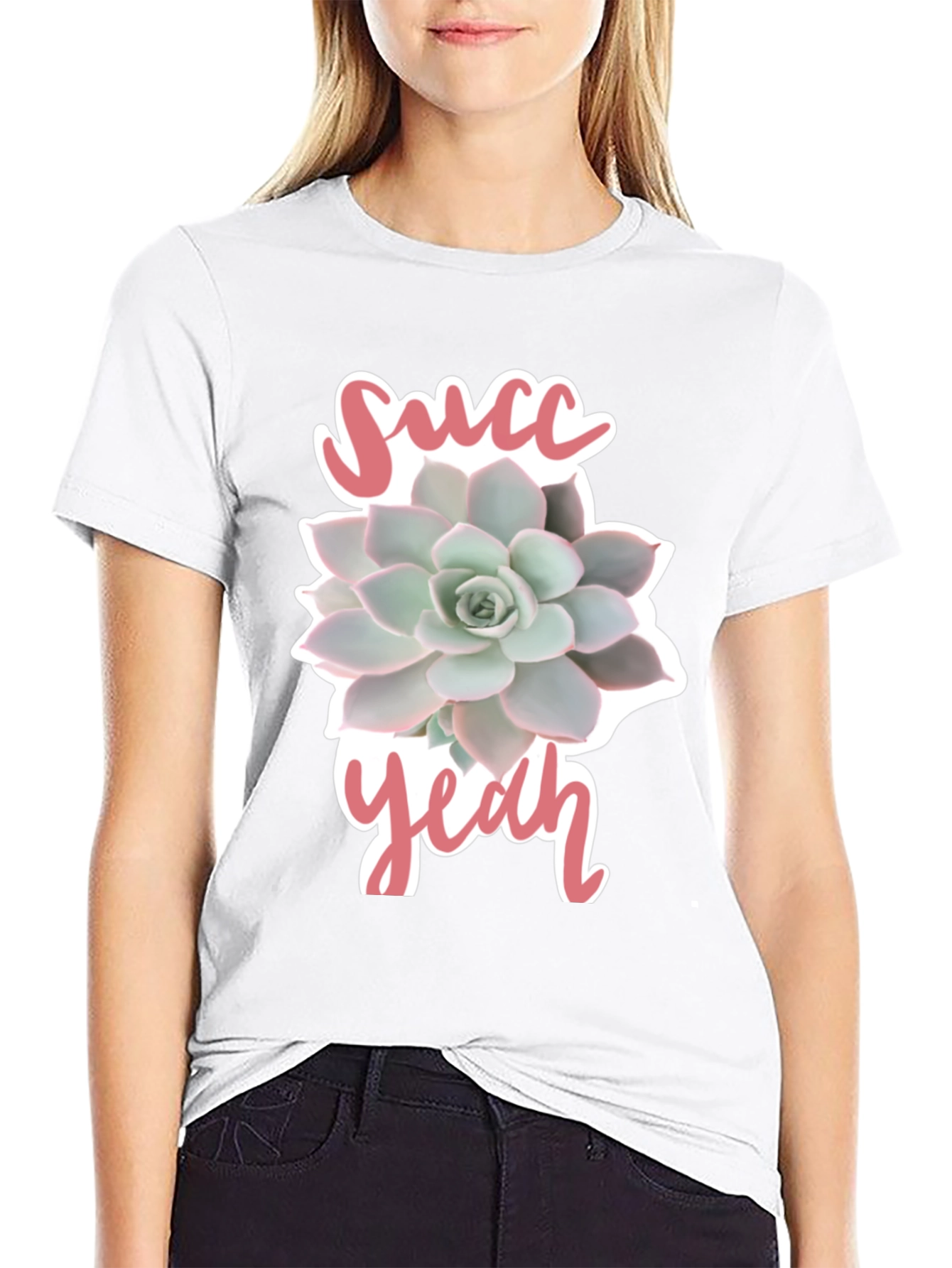 Succ Yeah! Graphic Tee - Trendy Plant Lover T-Shirt