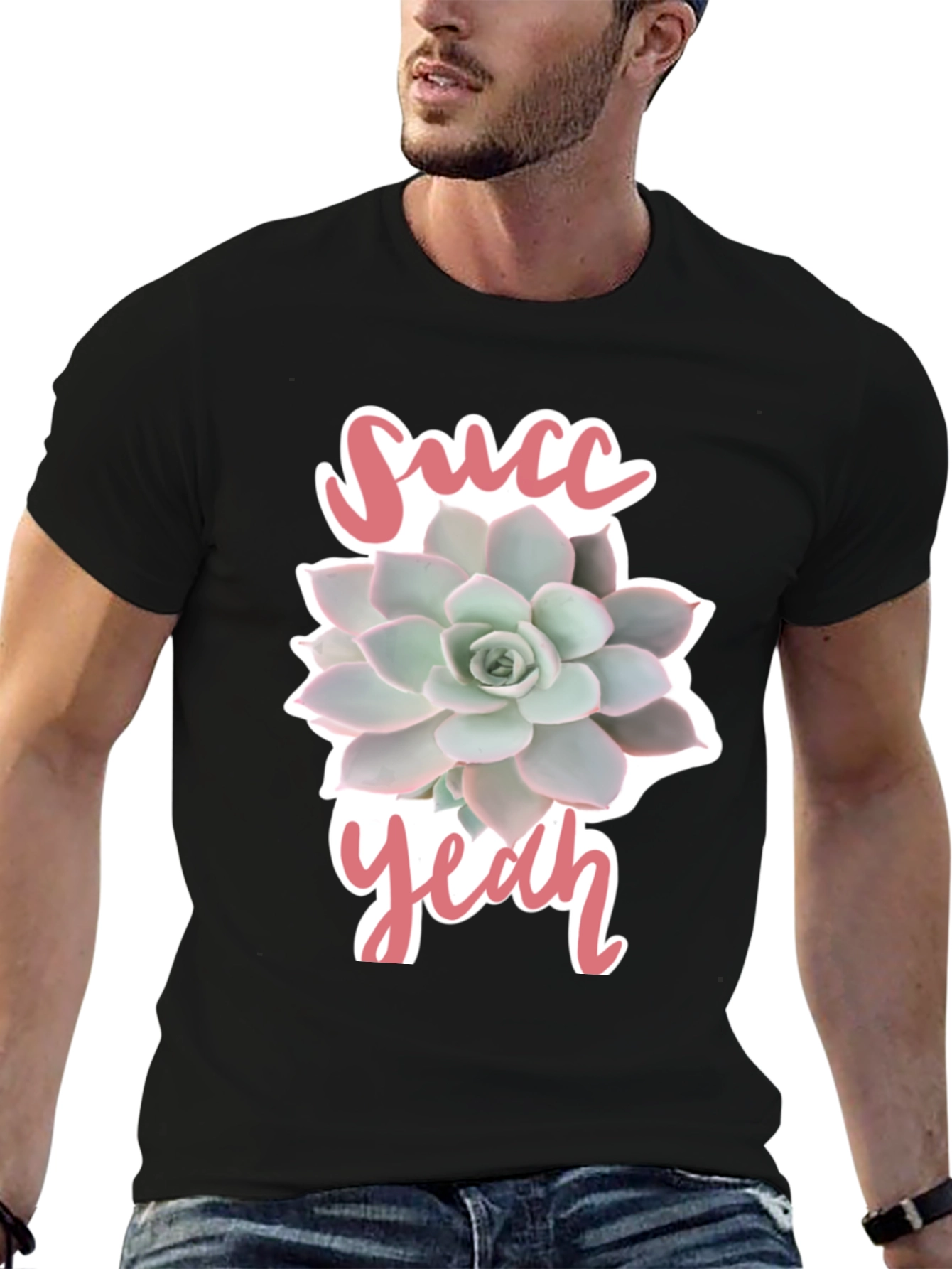 Succ Yeah! Graphic Tee - Trendy Plant Lover T-Shirt