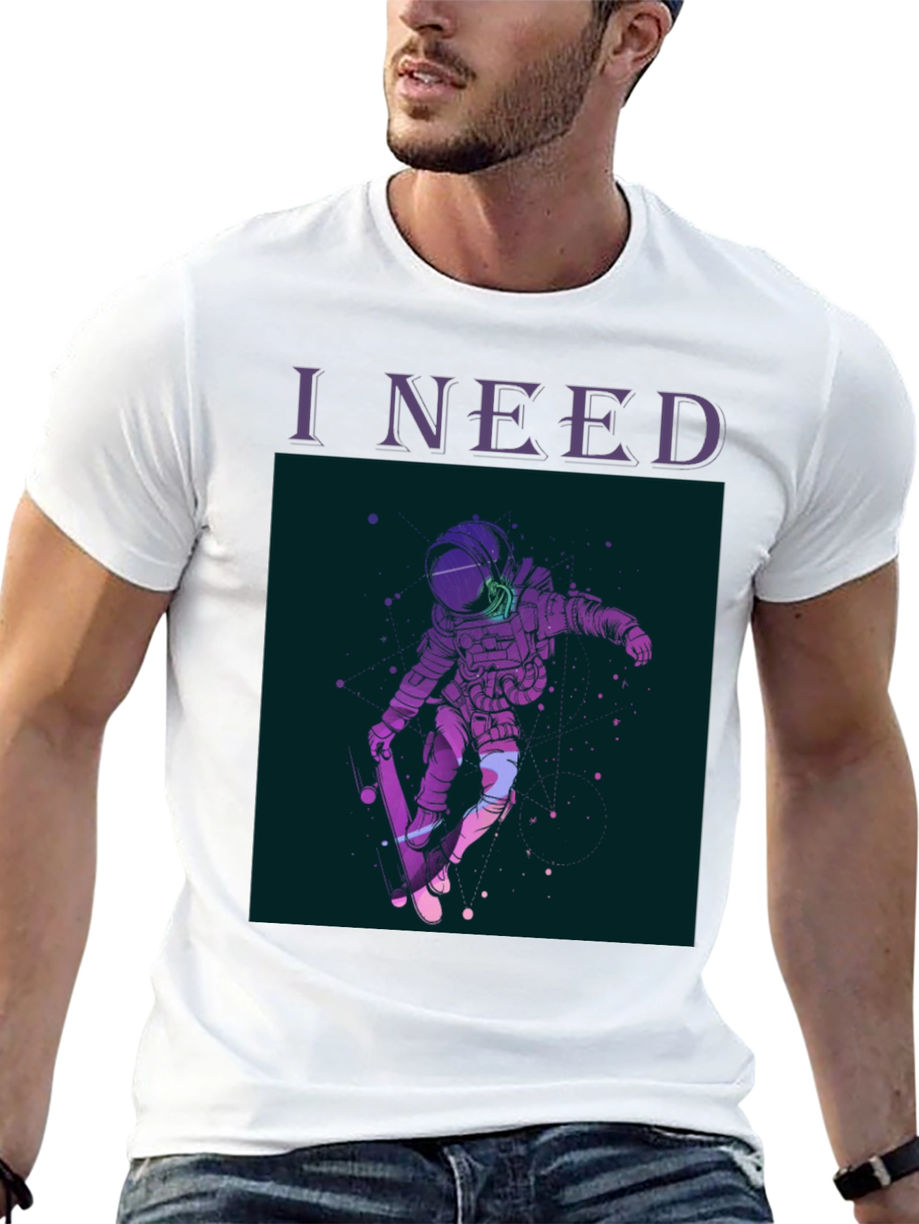 Astronaut Skateboarder T-Shirt