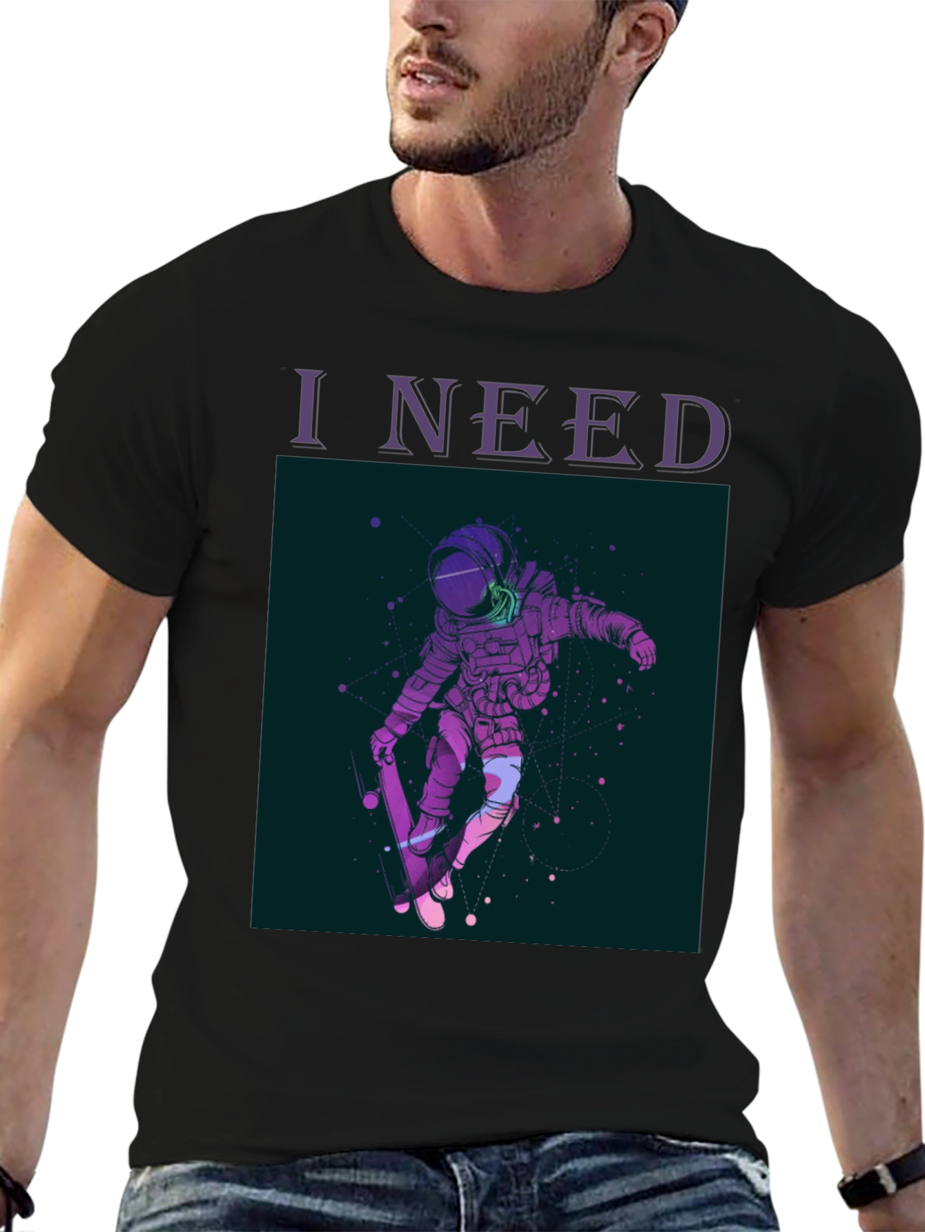 Astronaut Skateboarder T-Shirt