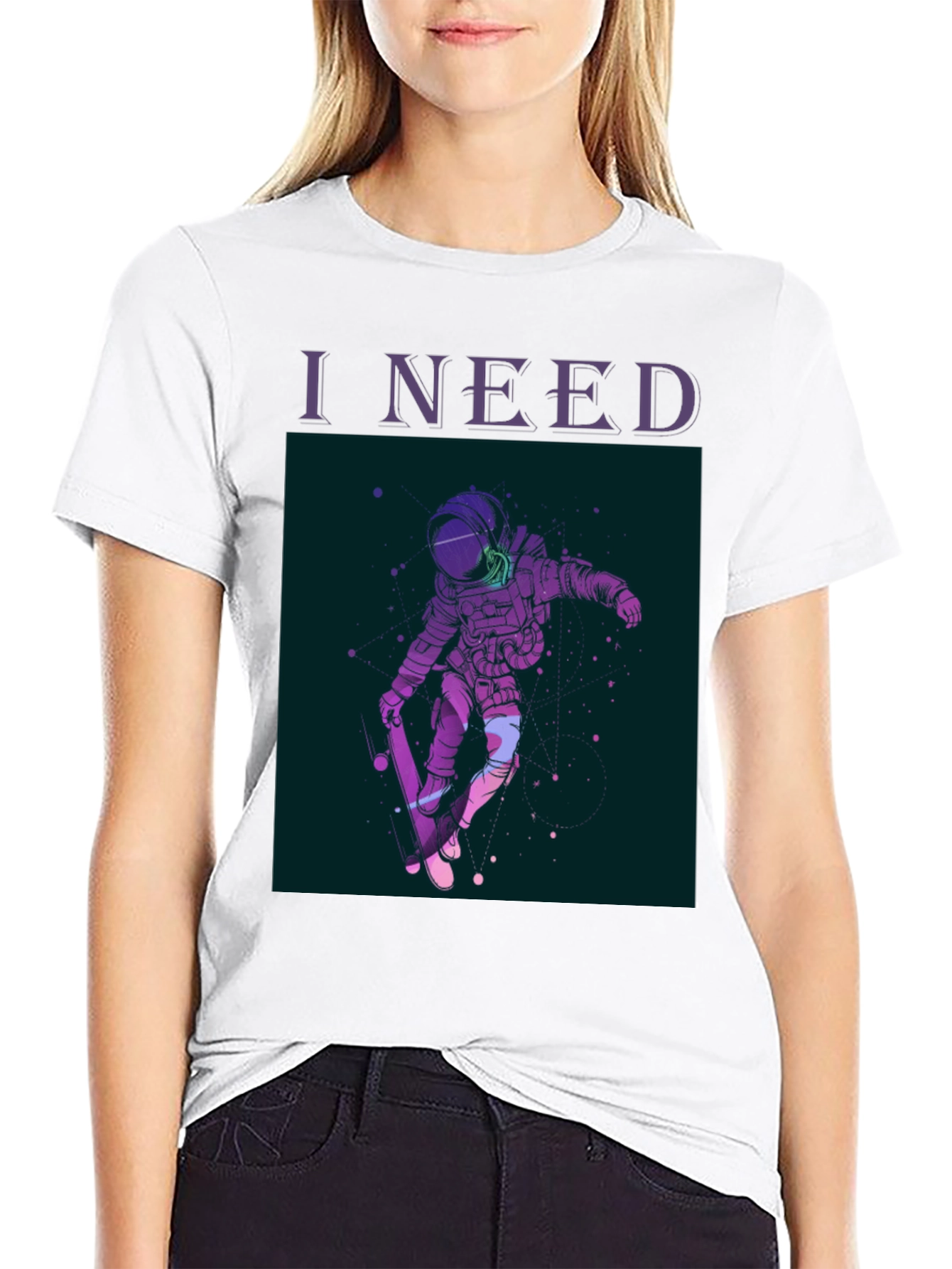 Astronaut Skateboarder T-Shirt