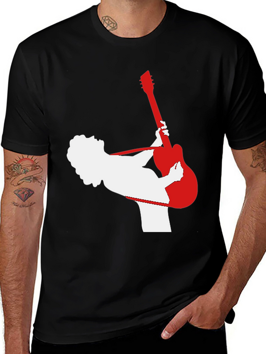 Rock Star Graphic Tee - Black Cotton Shirt