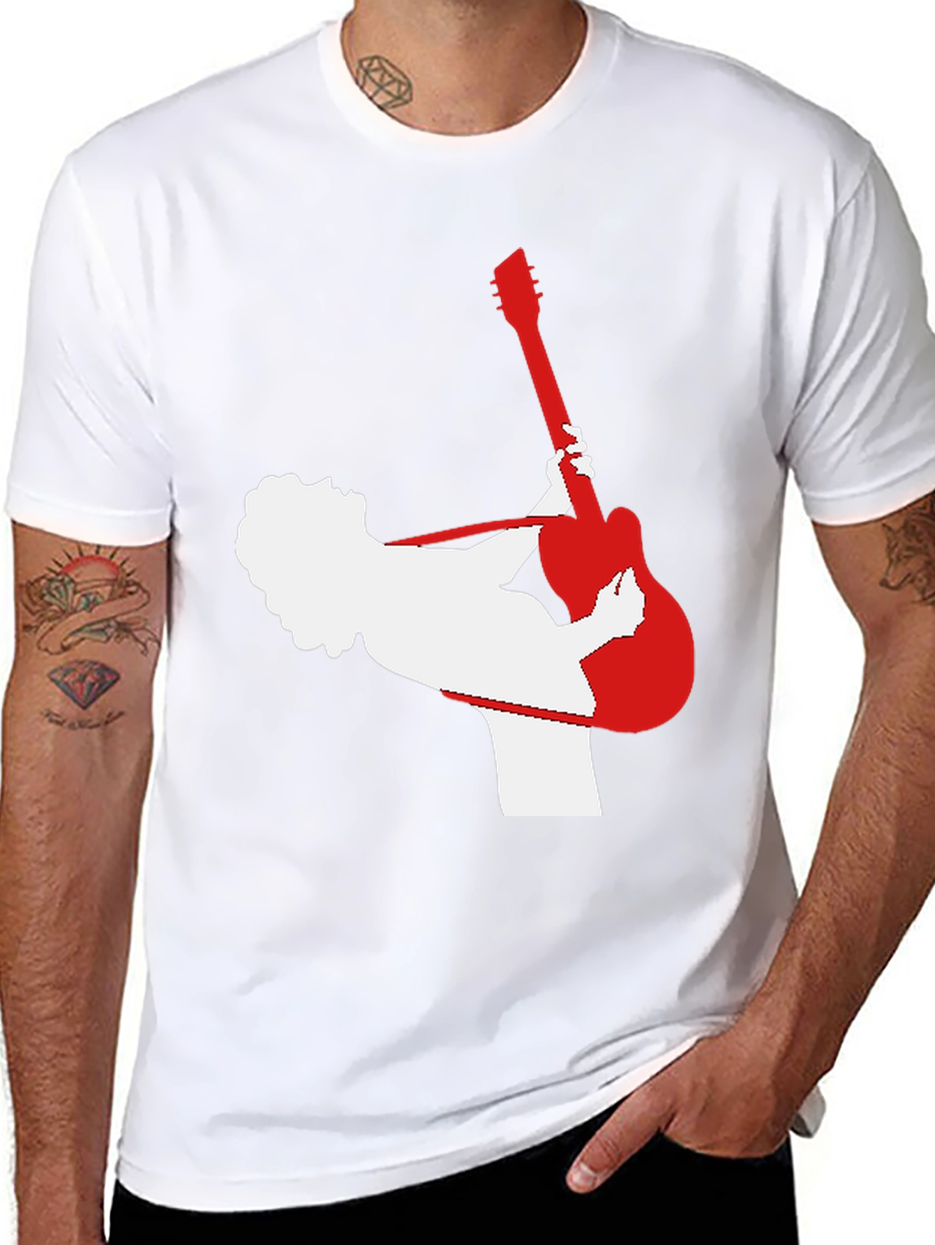 Rock Star Graphic Tee - Black Cotton Shirt