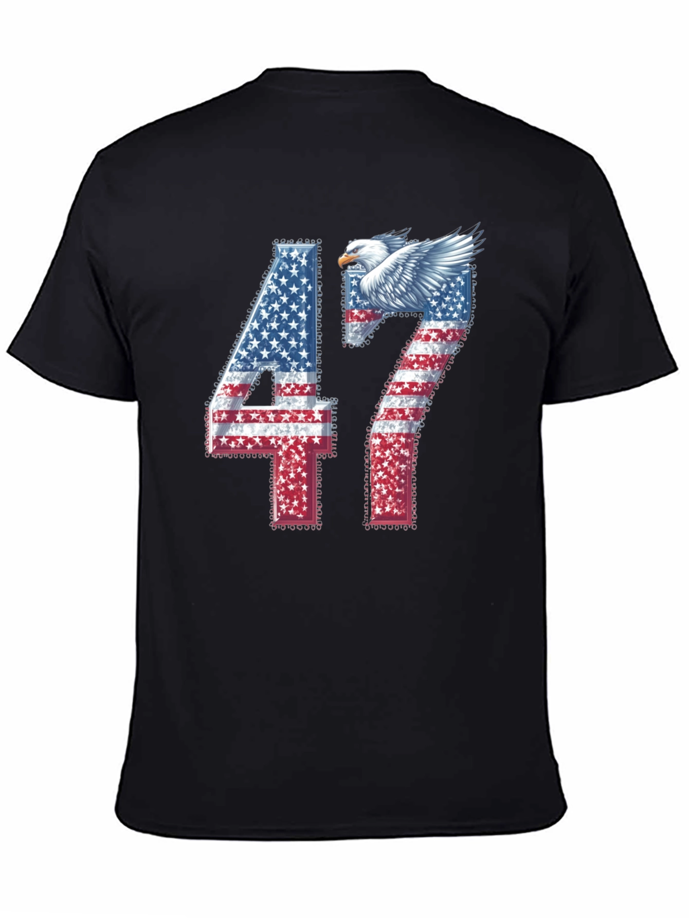 American Flag Eagle 47 Graphic Tee