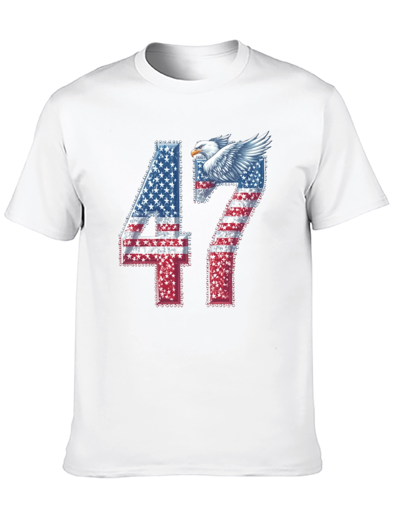 American Flag Eagle 47 Graphic Tee