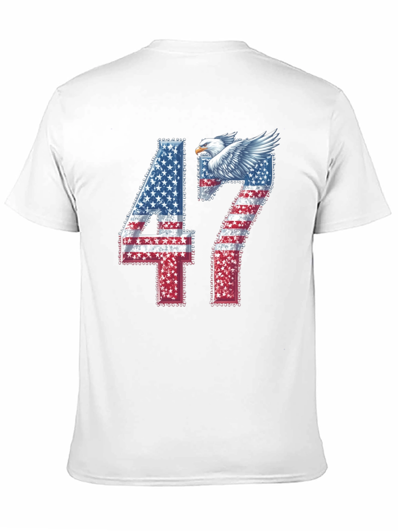 American Flag Eagle 47 Graphic Tee