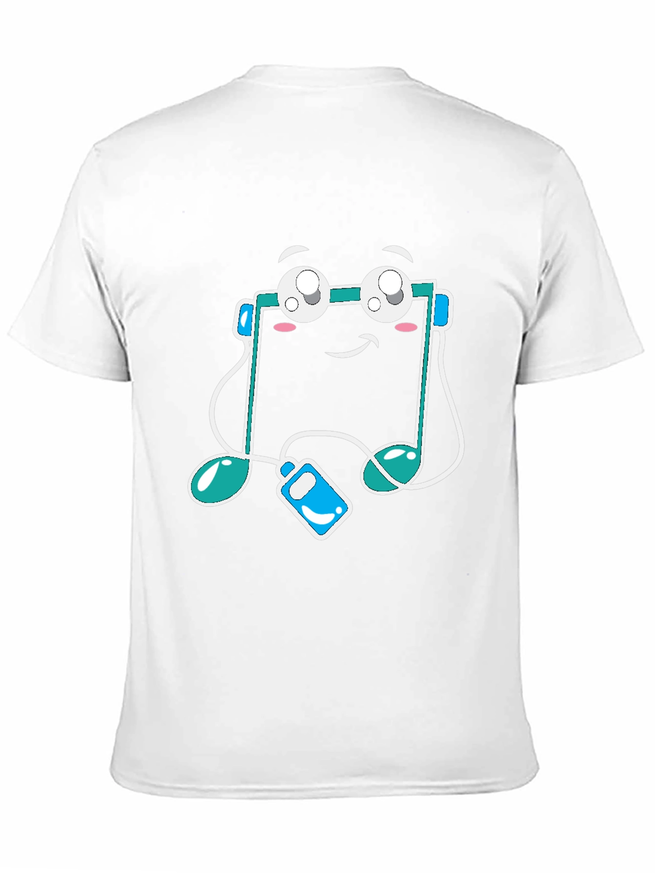 Musical Note Graphic Tee - Black Cotton T-Shirt