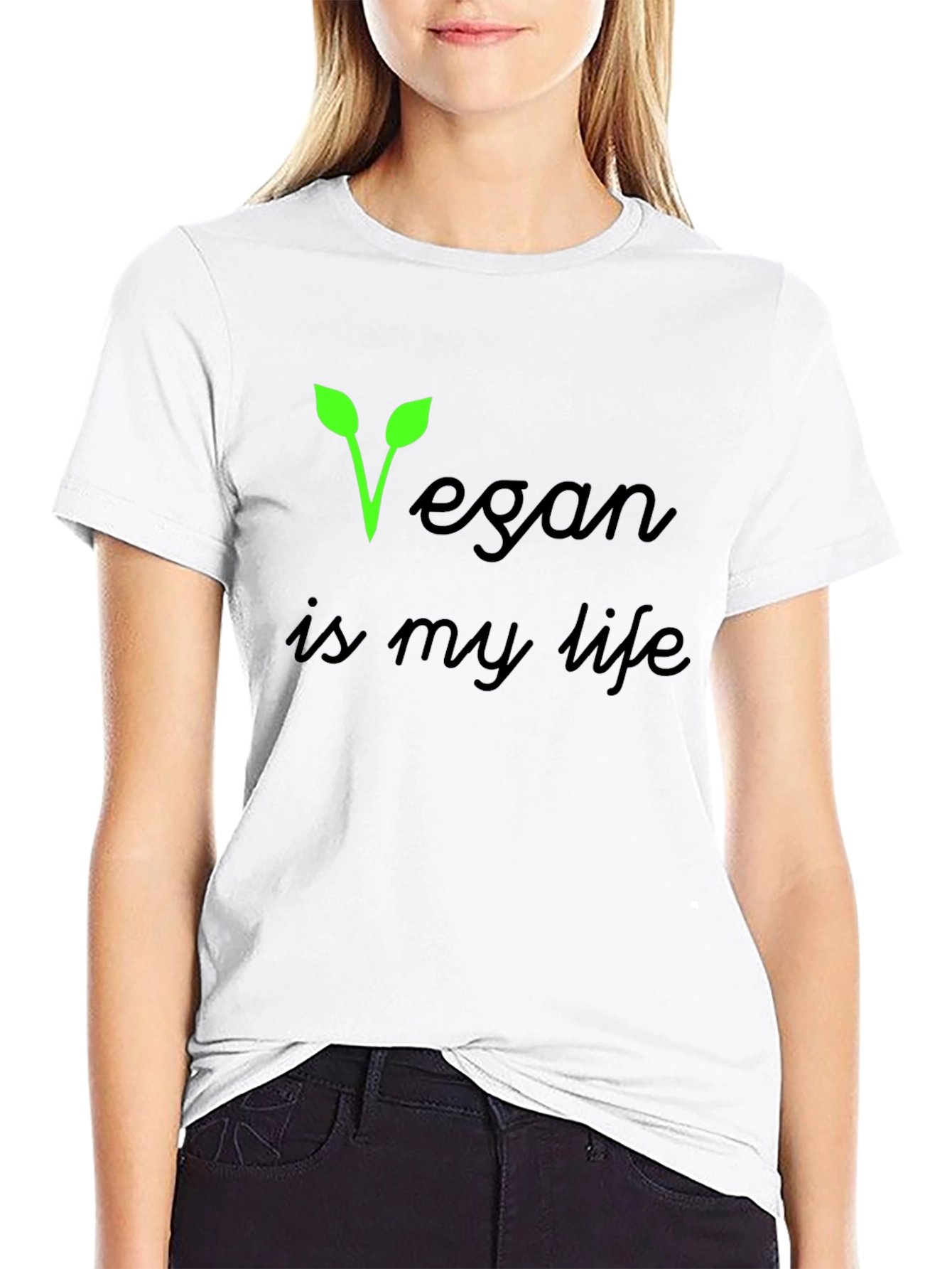 Vegan Is My Life Black T-Shirt