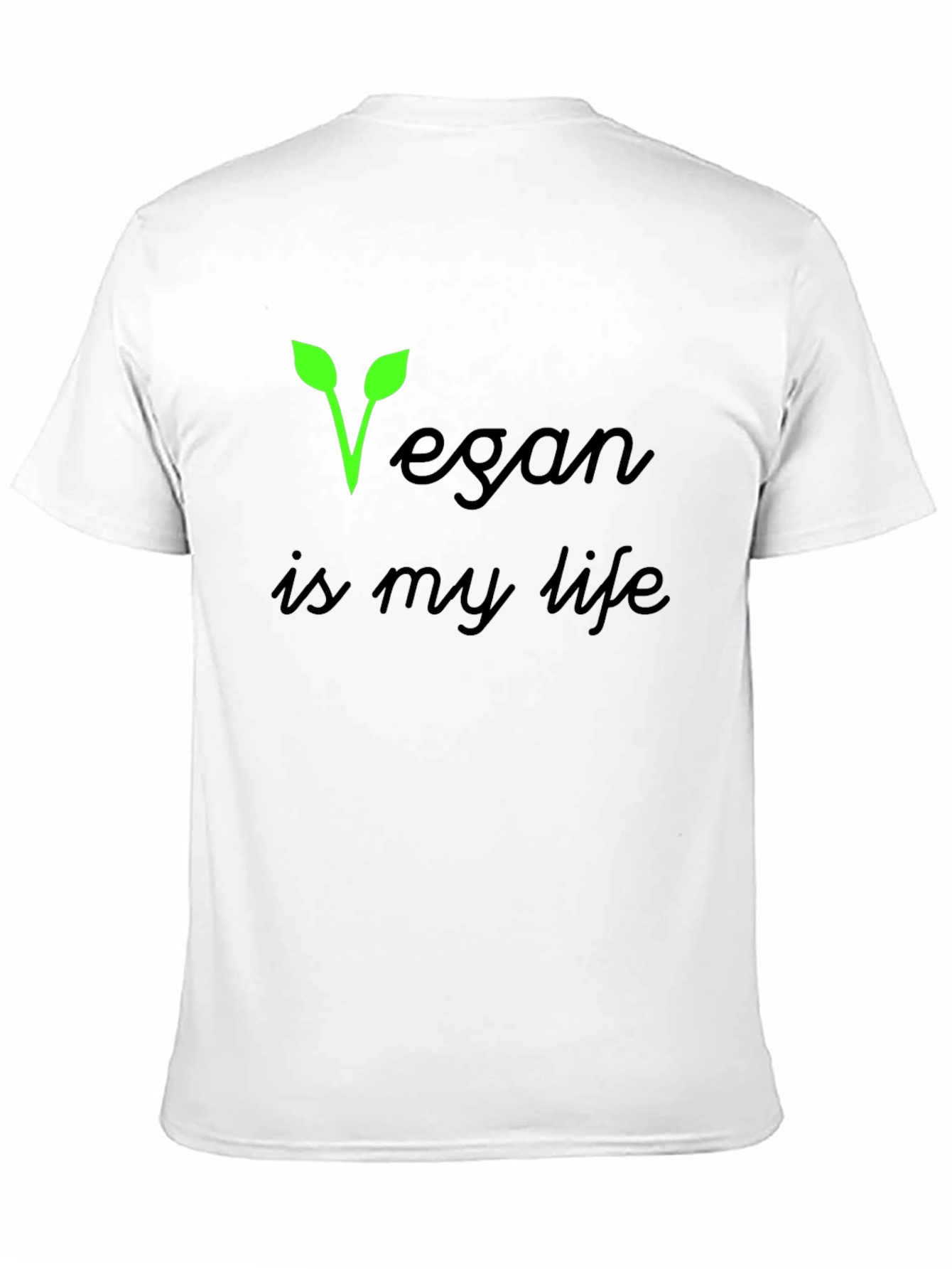 Vegan Is My Life Black T-Shirt