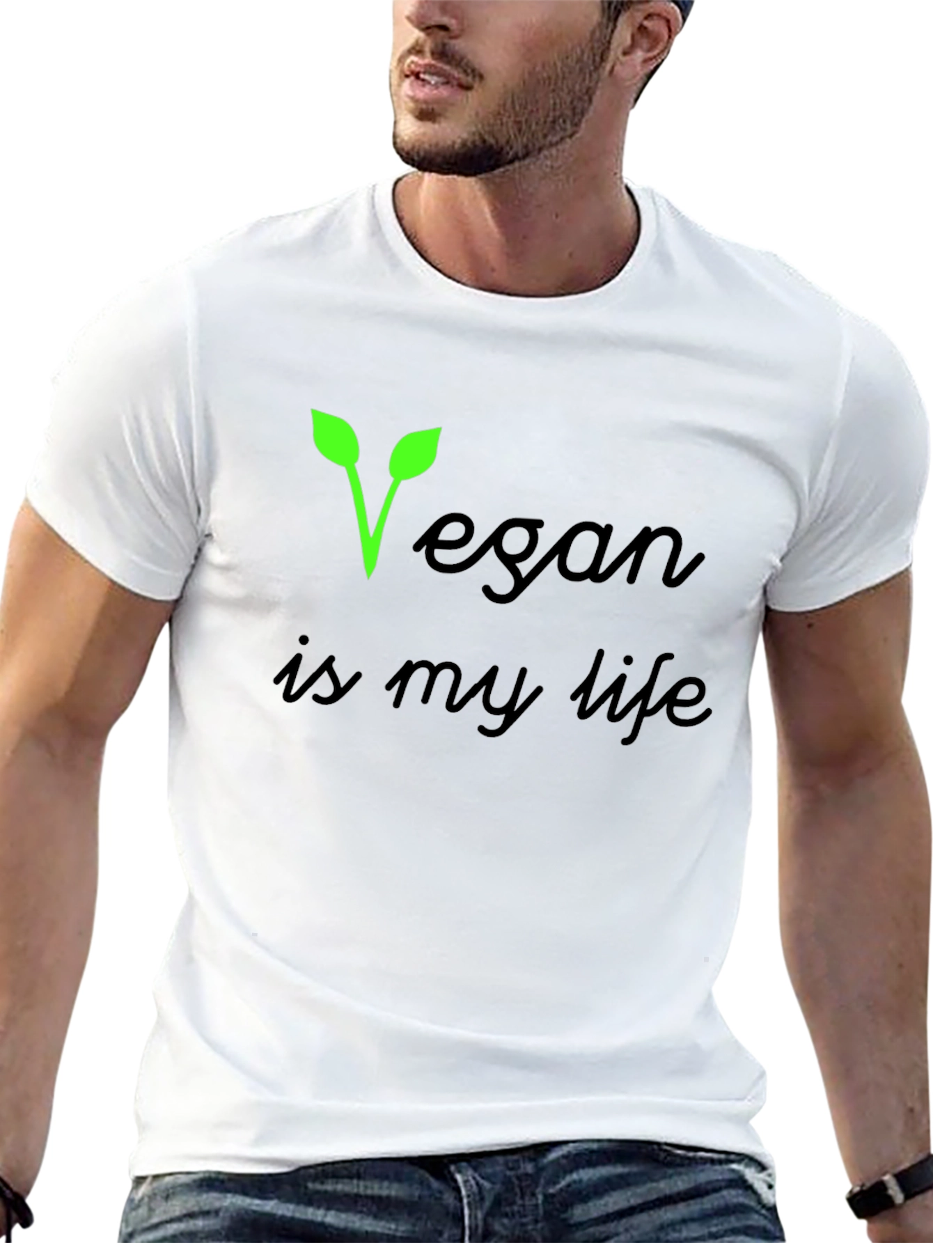 Vegan Is My Life Black T-Shirt