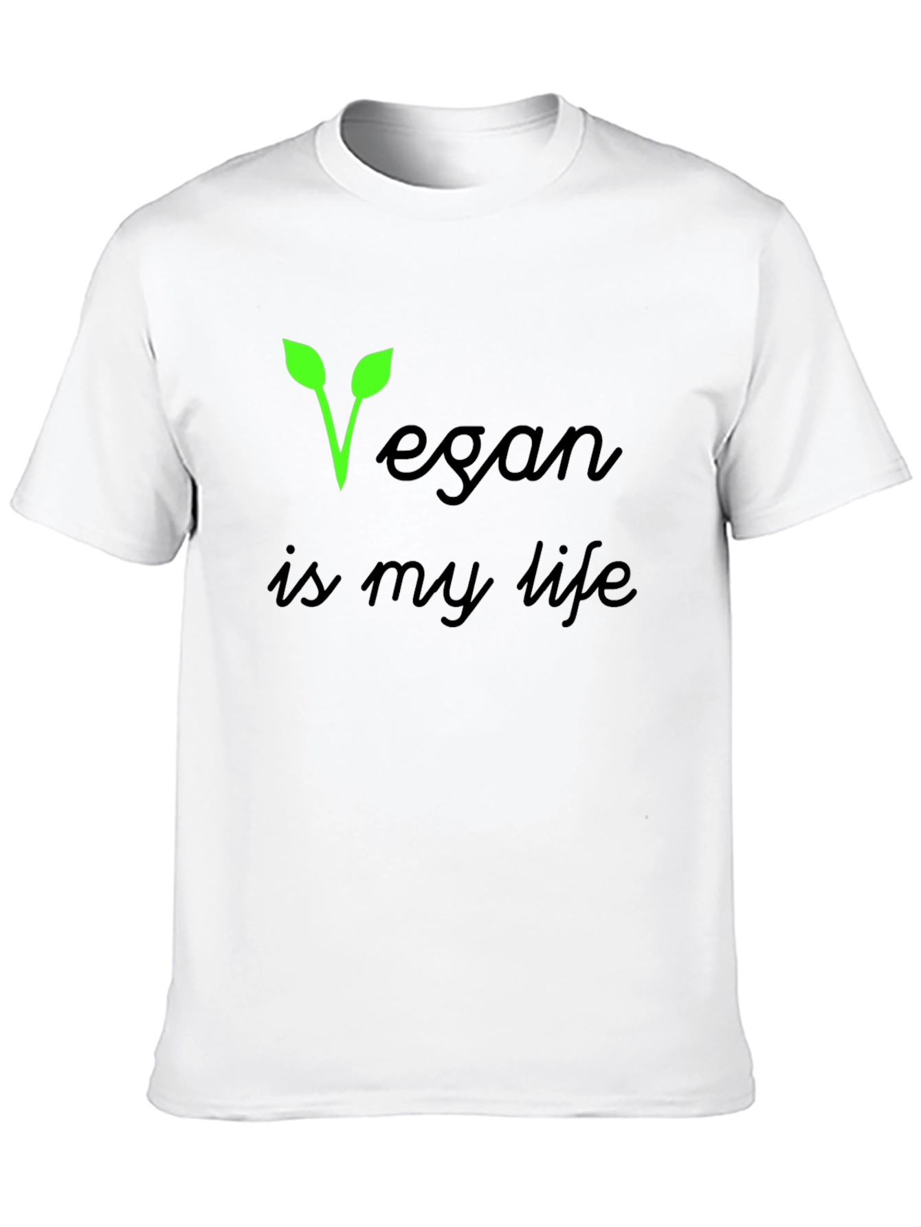 Vegan Is My Life Black T-Shirt