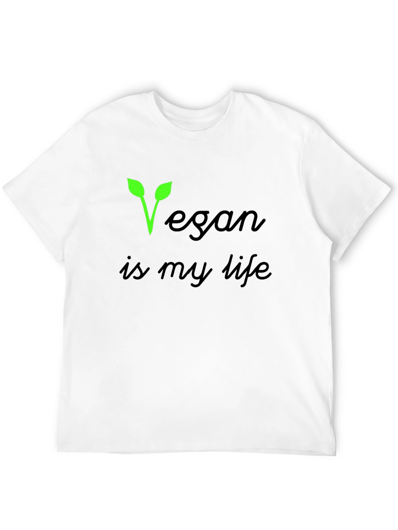 Vegan Is My Life Black T-Shirt
