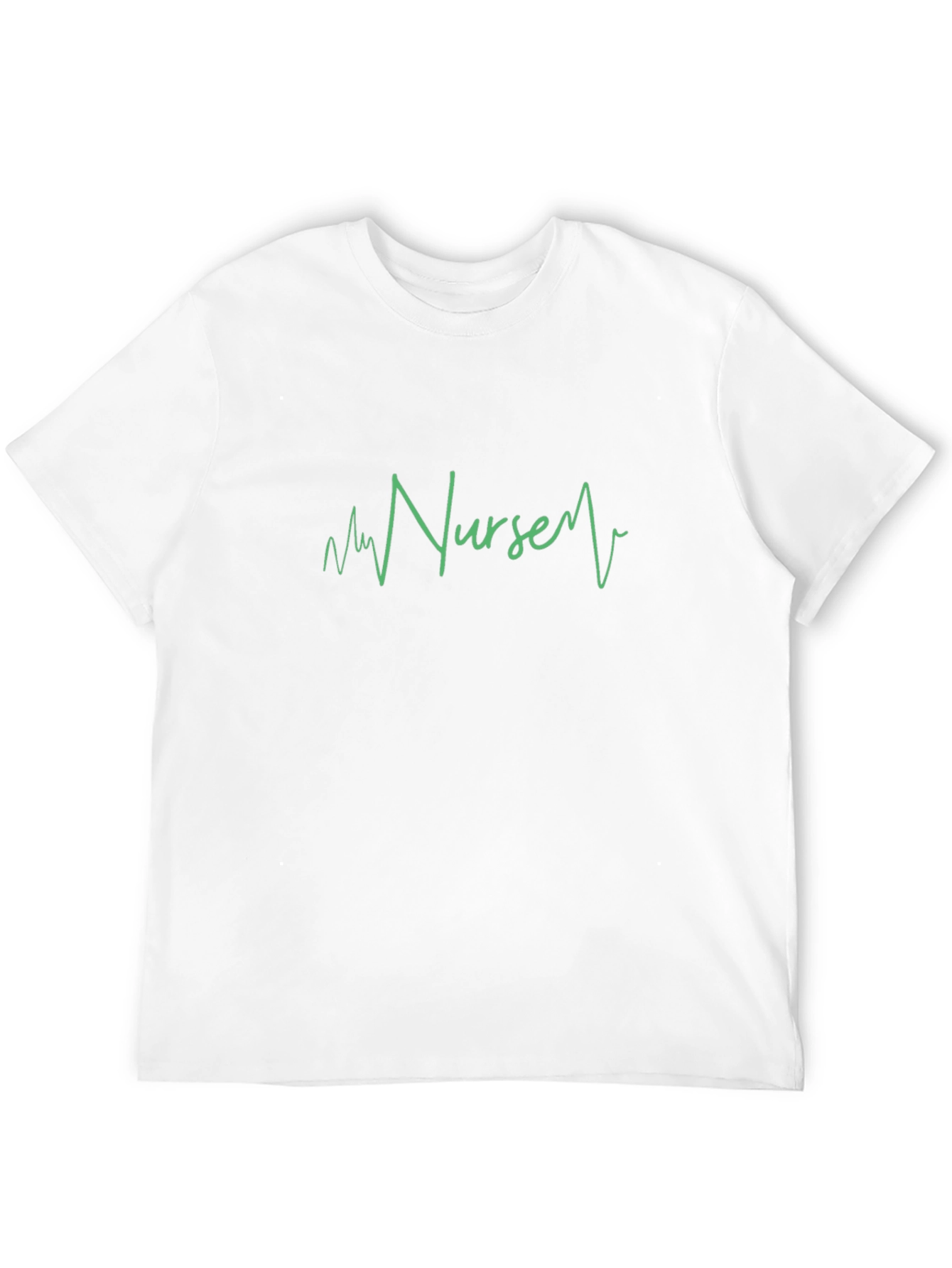 Nurse Heartbeat Graphic Black T-Shirt