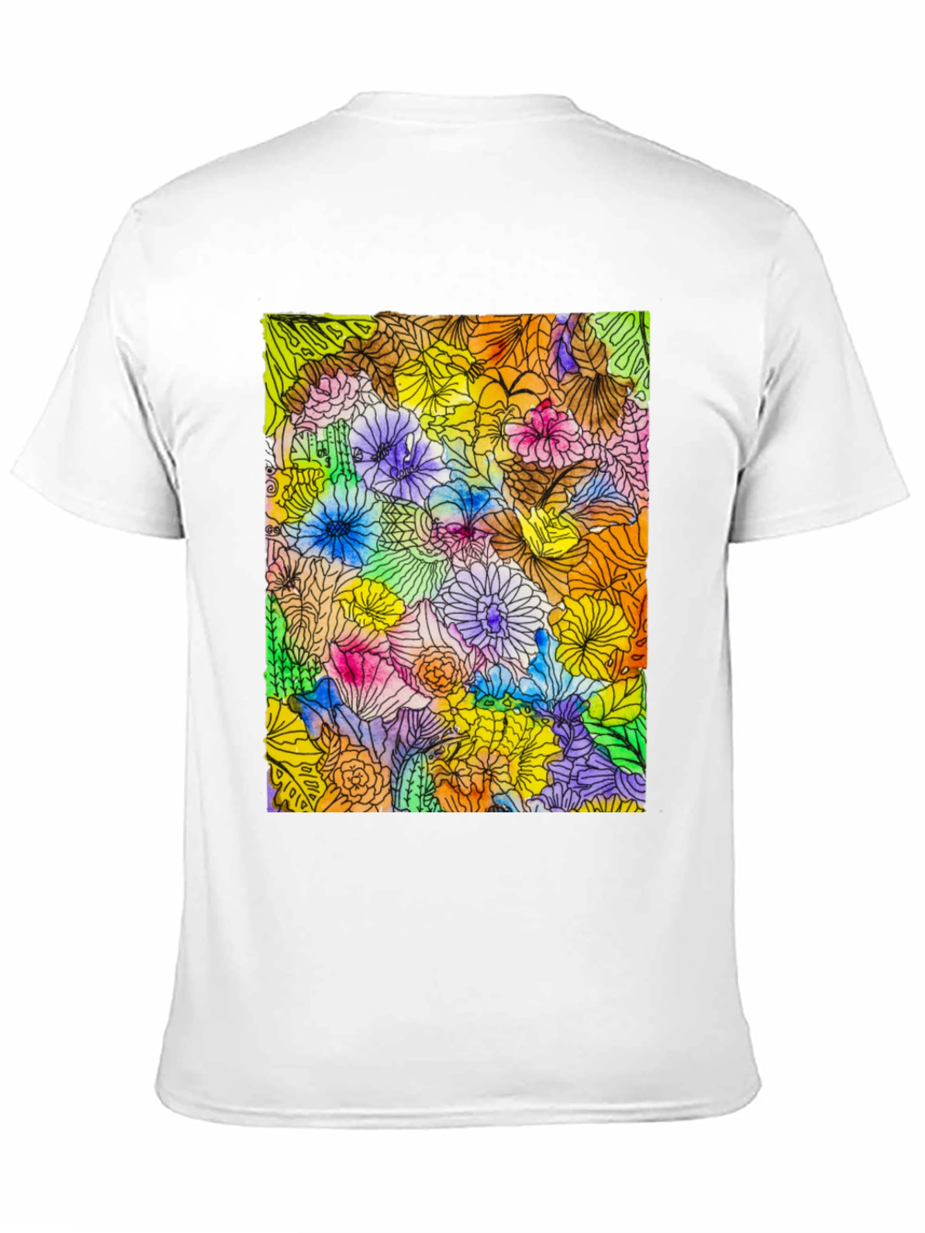 Floral Burst Graphic Tee - Vibrant & Unique