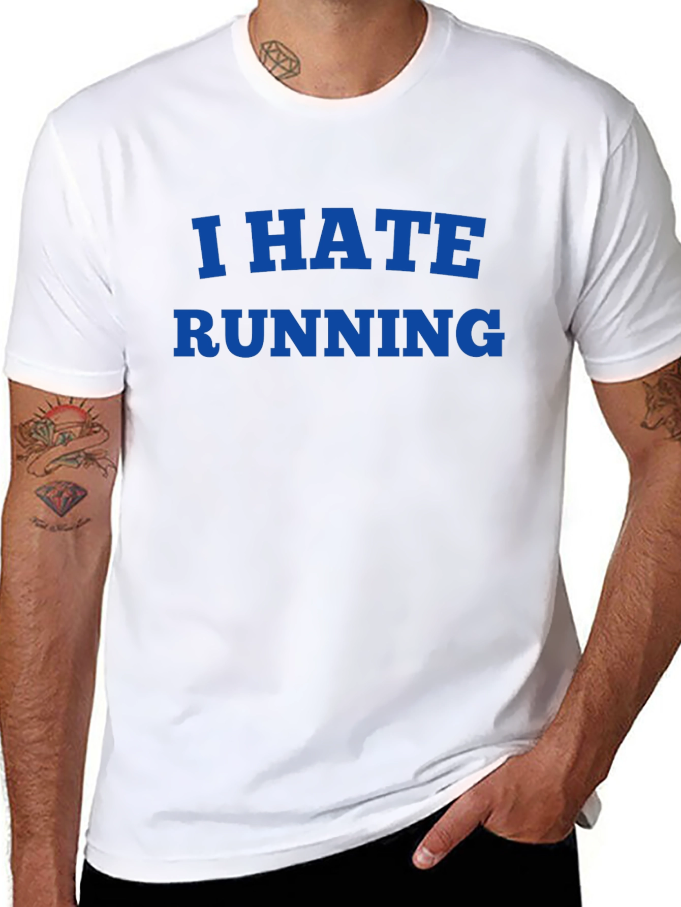 I Hate Running Graphic T-Shirt