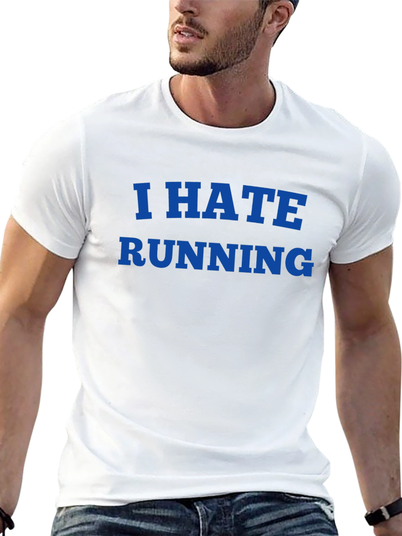 I Hate Running Graphic T-Shirt