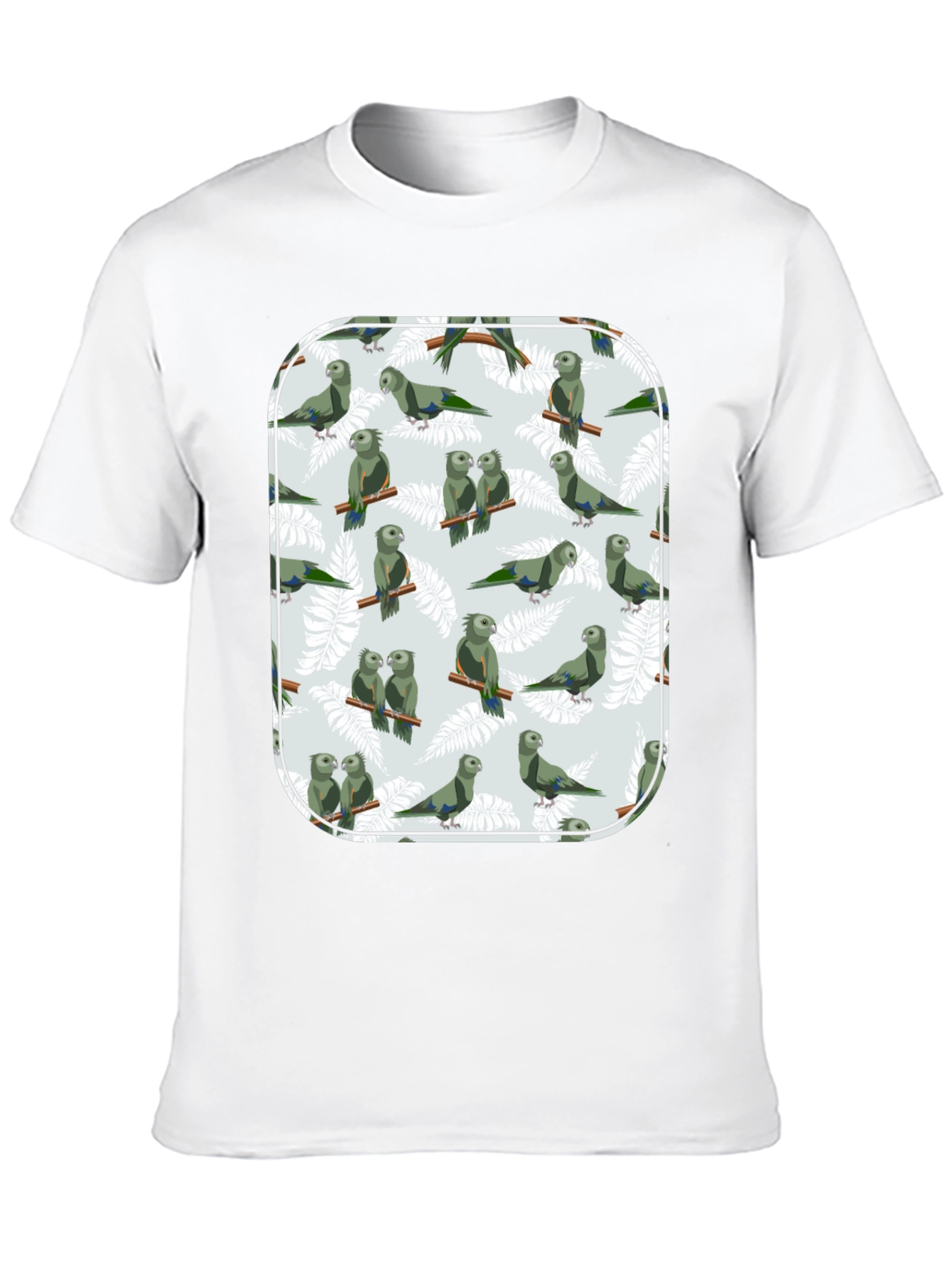 Parrot Print T-Shirt - Unique Graphic Tee