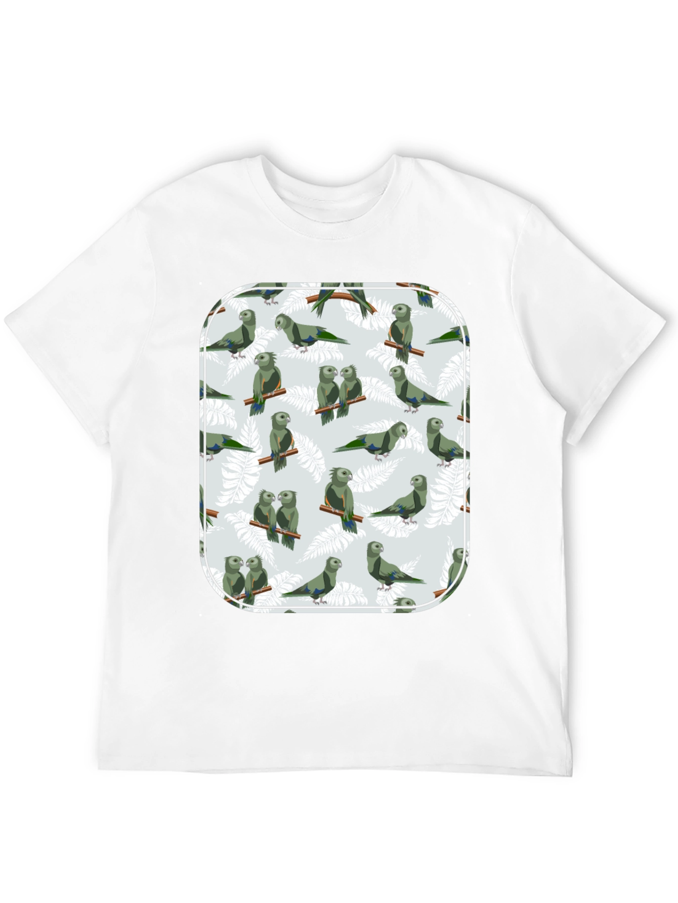 Parrot Print T-Shirt - Unique Graphic Tee