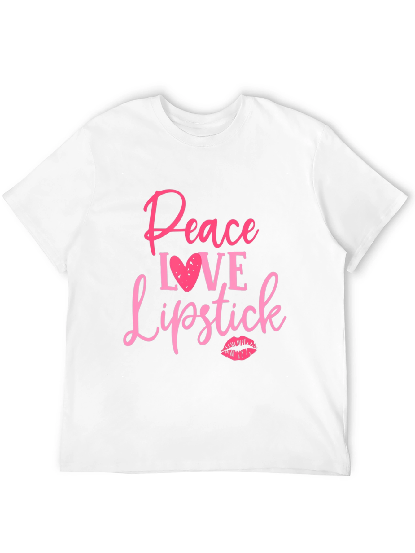 Peace Love Lipstick Graphic Tee