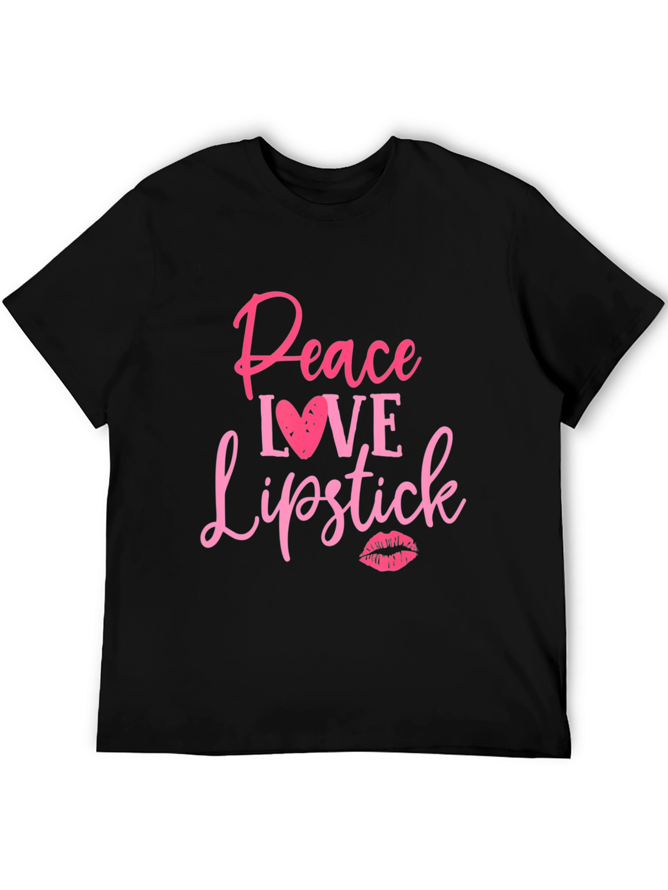 Peace Love Lipstick Graphic Tee