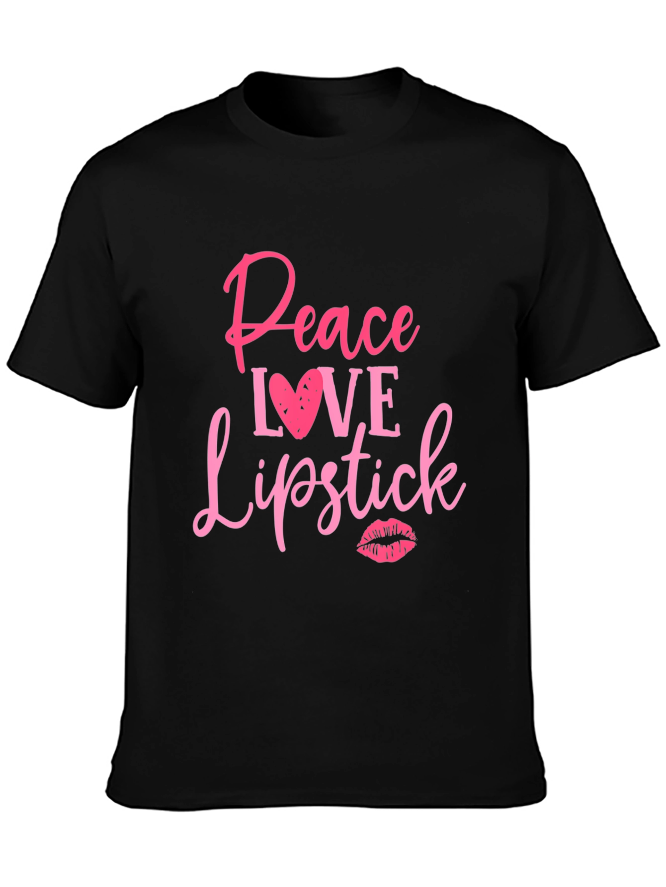 Peace Love Lipstick Graphic Tee