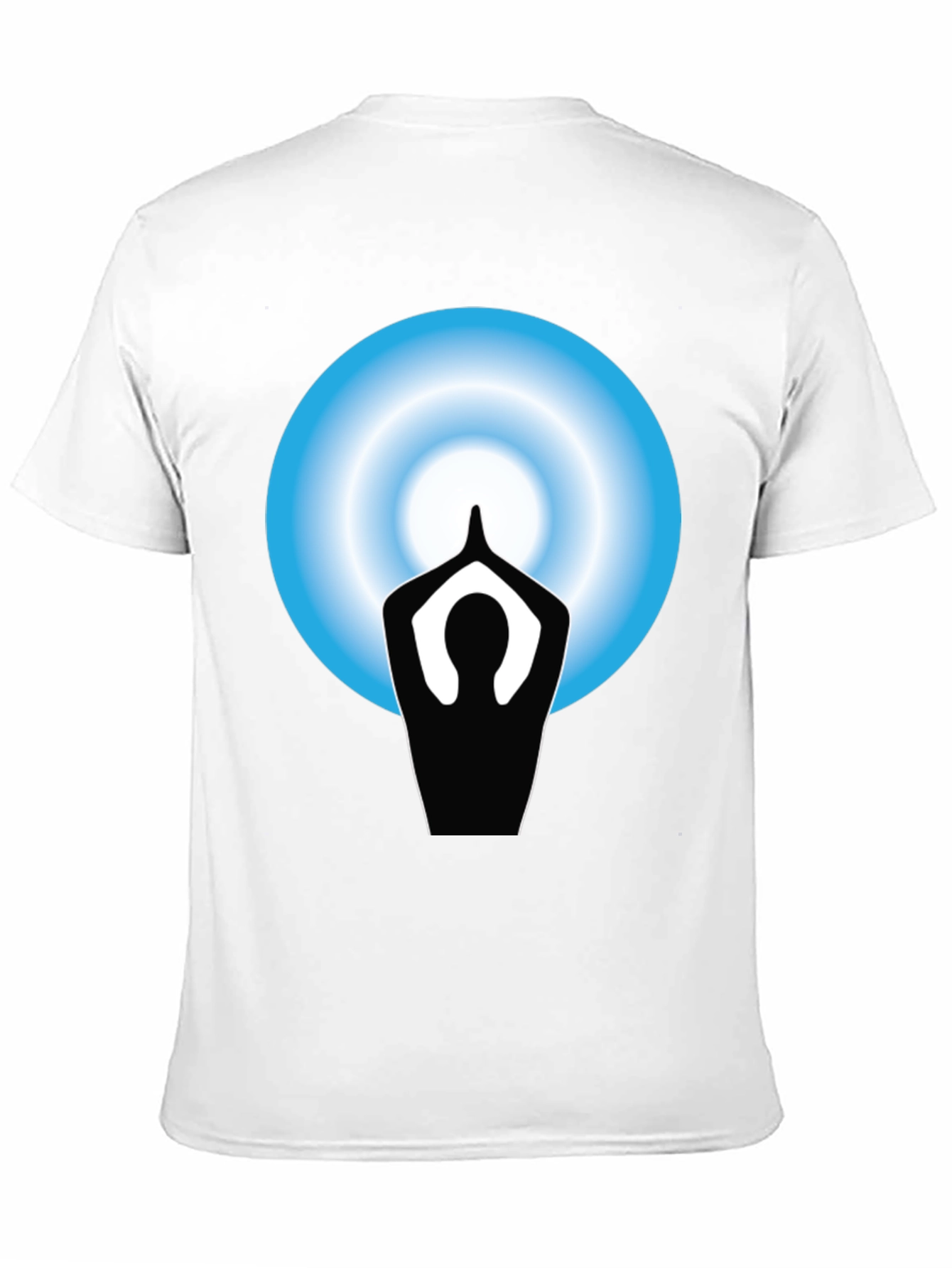 Yoga Meditation Graphic Black T-Shirt