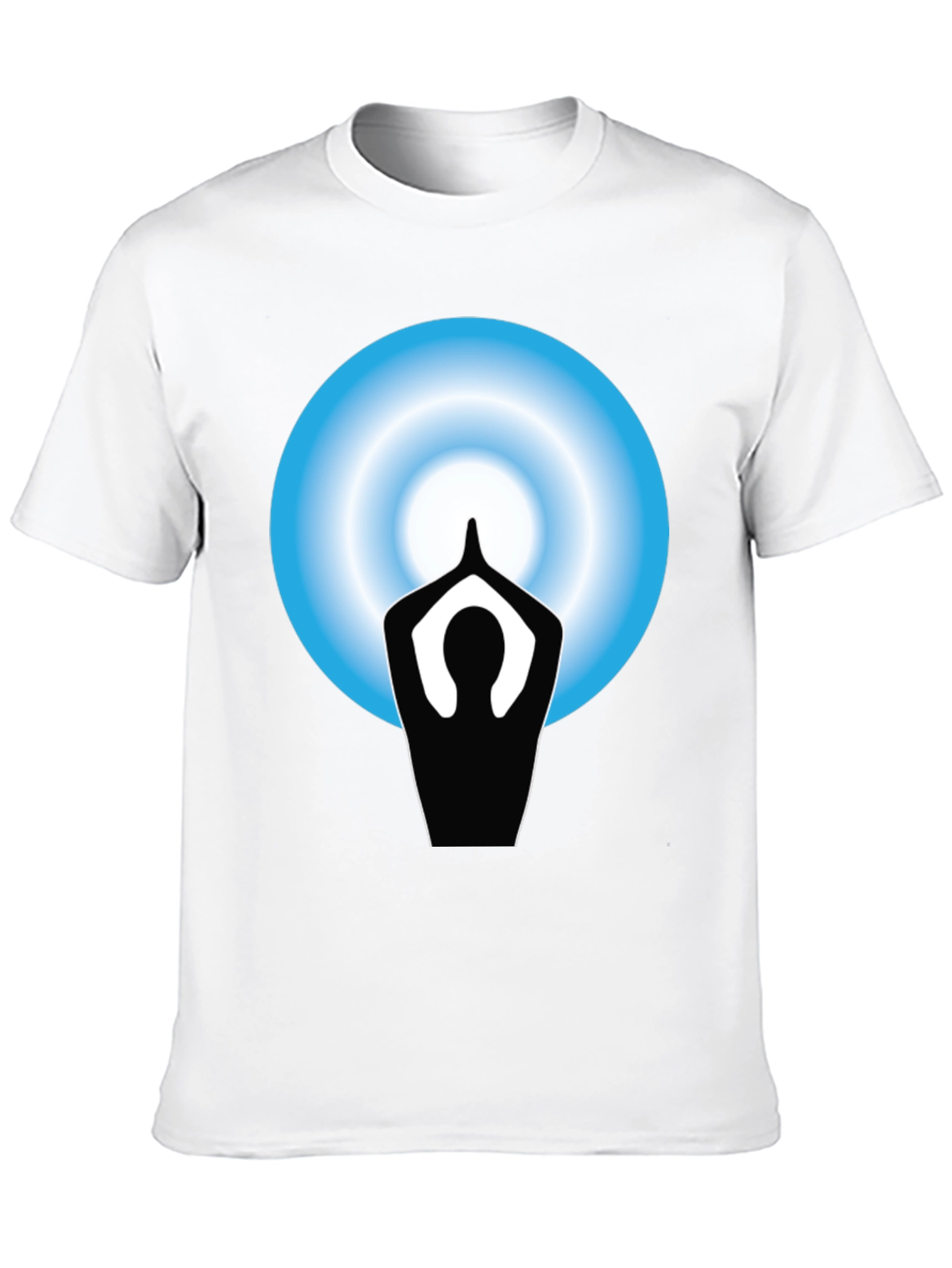 Yoga Meditation Graphic Black T-Shirt