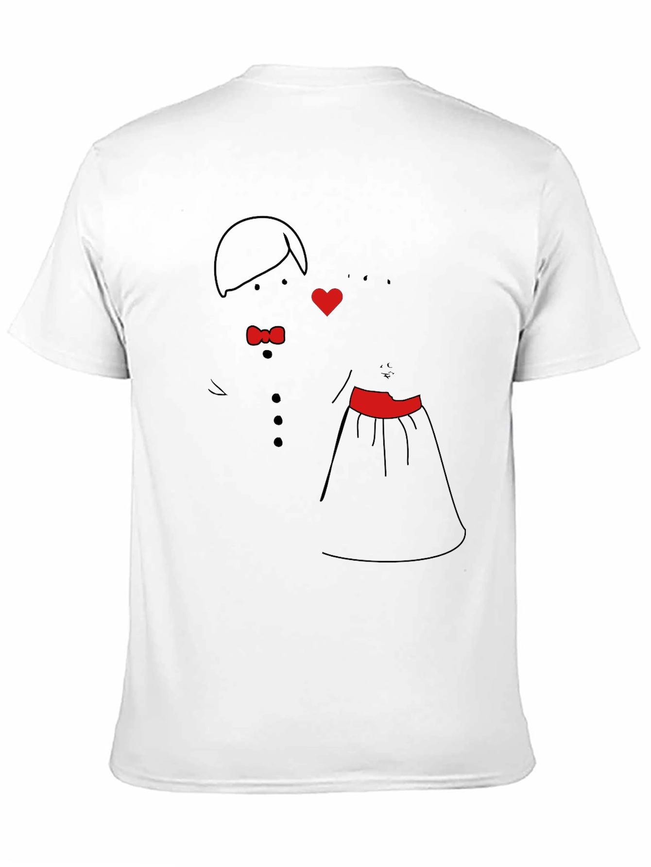 Cute Bride & Groom Graphic Tee
