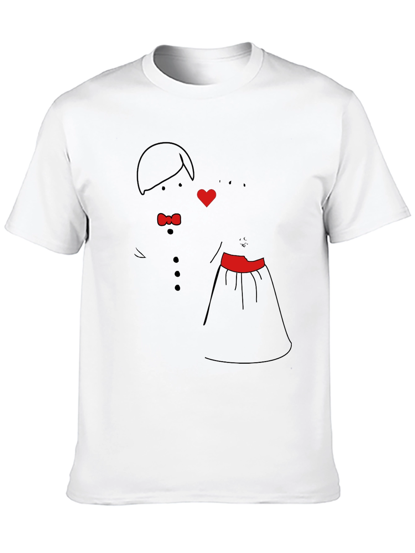 Cute Bride & Groom Graphic Tee