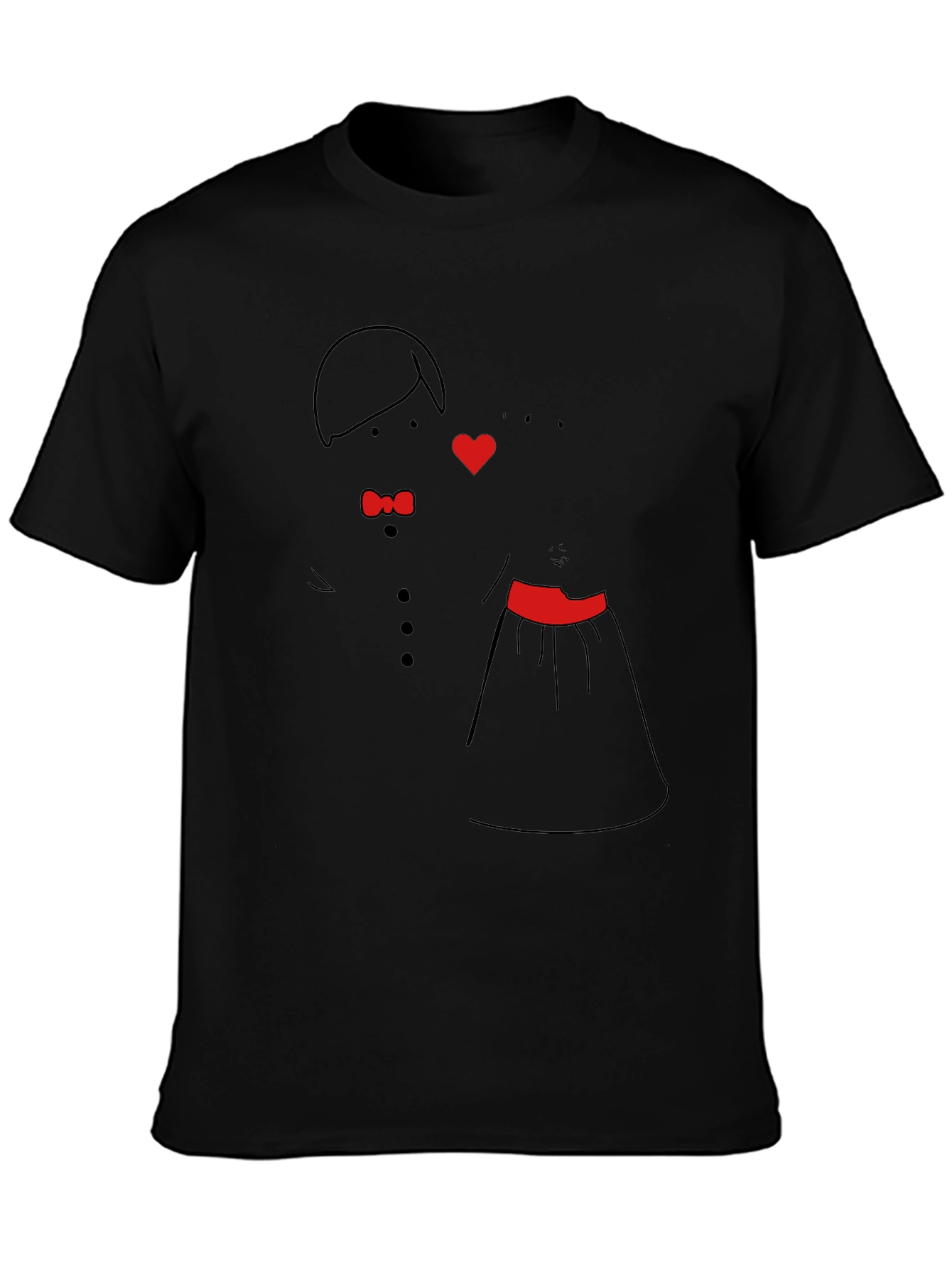 Cute Bride & Groom Graphic Tee