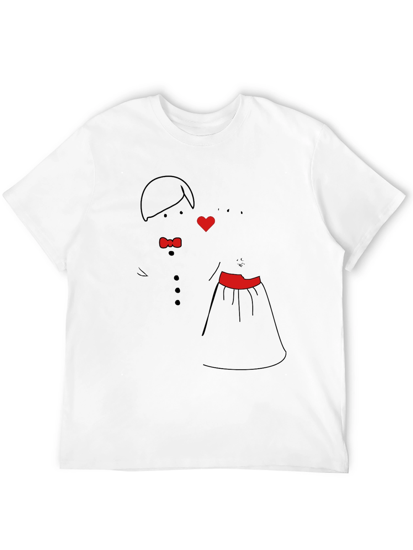 Cute Bride & Groom Graphic Tee