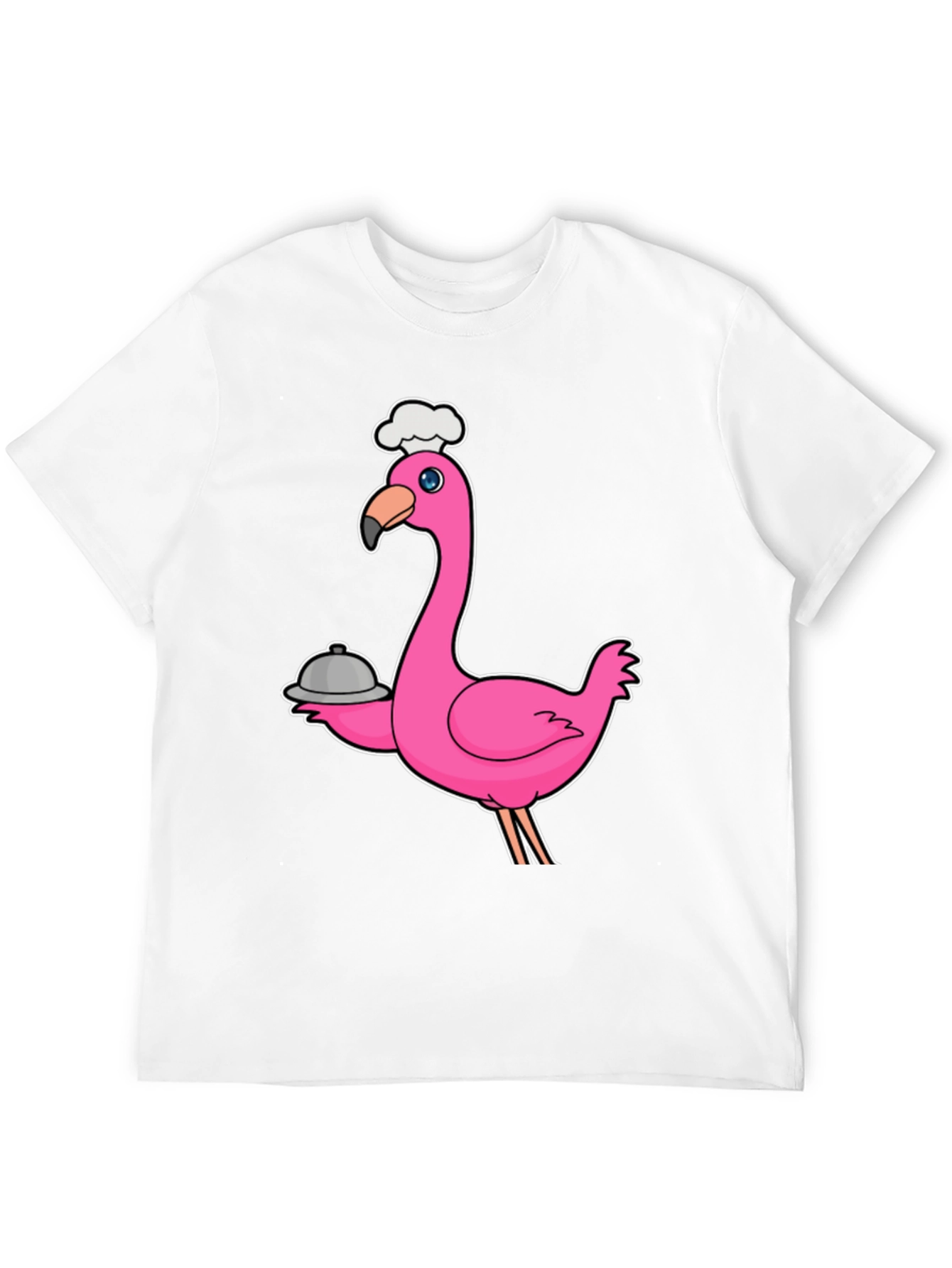 Chef Flamingo Black T-Shirt - Funny Foodie Tee