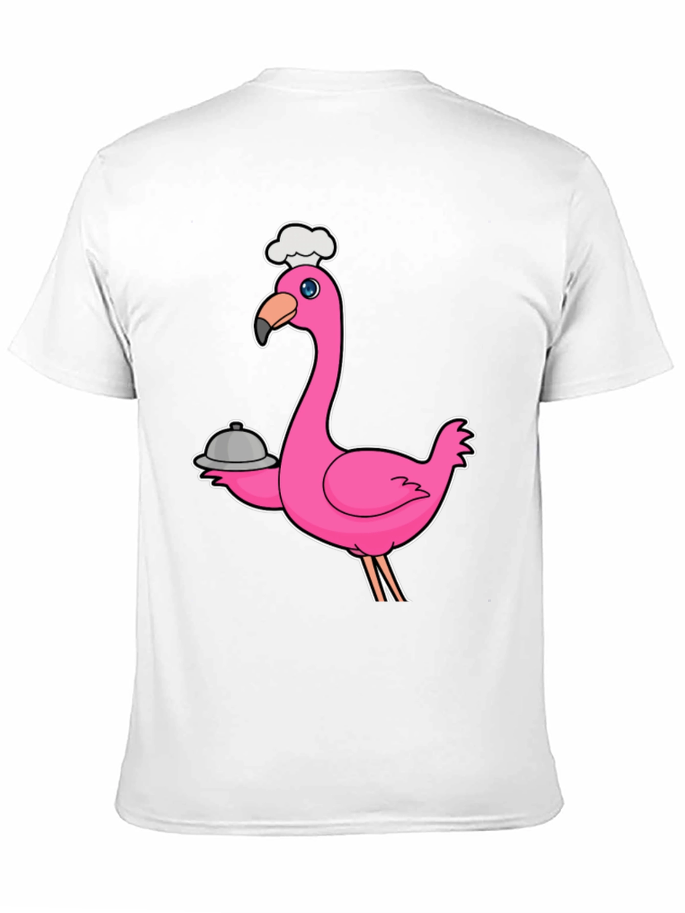 Chef Flamingo Black T-Shirt - Funny Foodie Tee