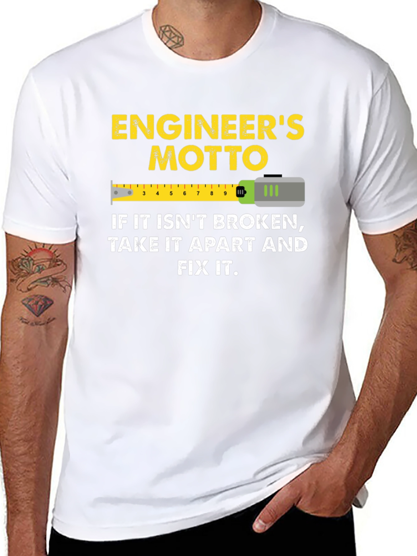 Engineers Motto Graphic T-Shirt