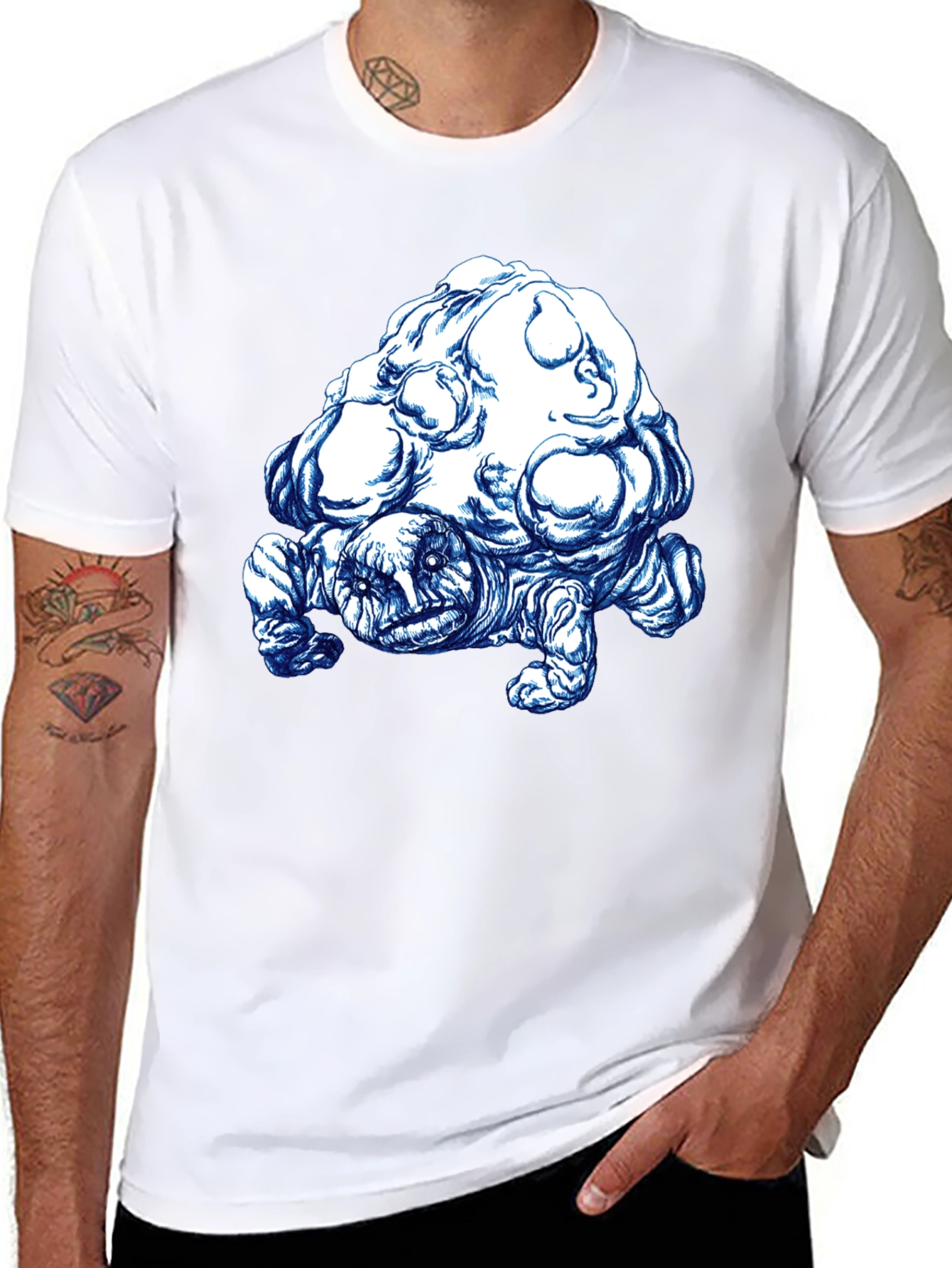 Cool Turtle Graphic T-Shirt - Black Cotton Blend