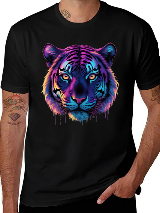 Vivid Tiger Graphic Tee - Bold Style