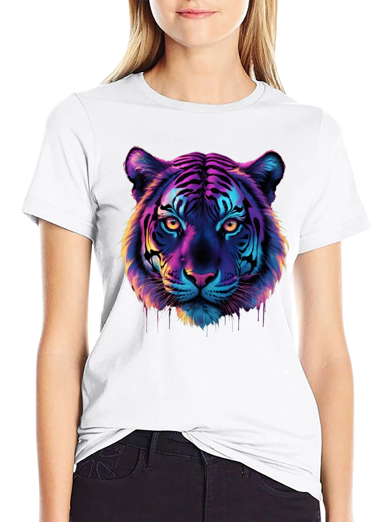 Vivid Tiger Graphic Tee - Bold Style