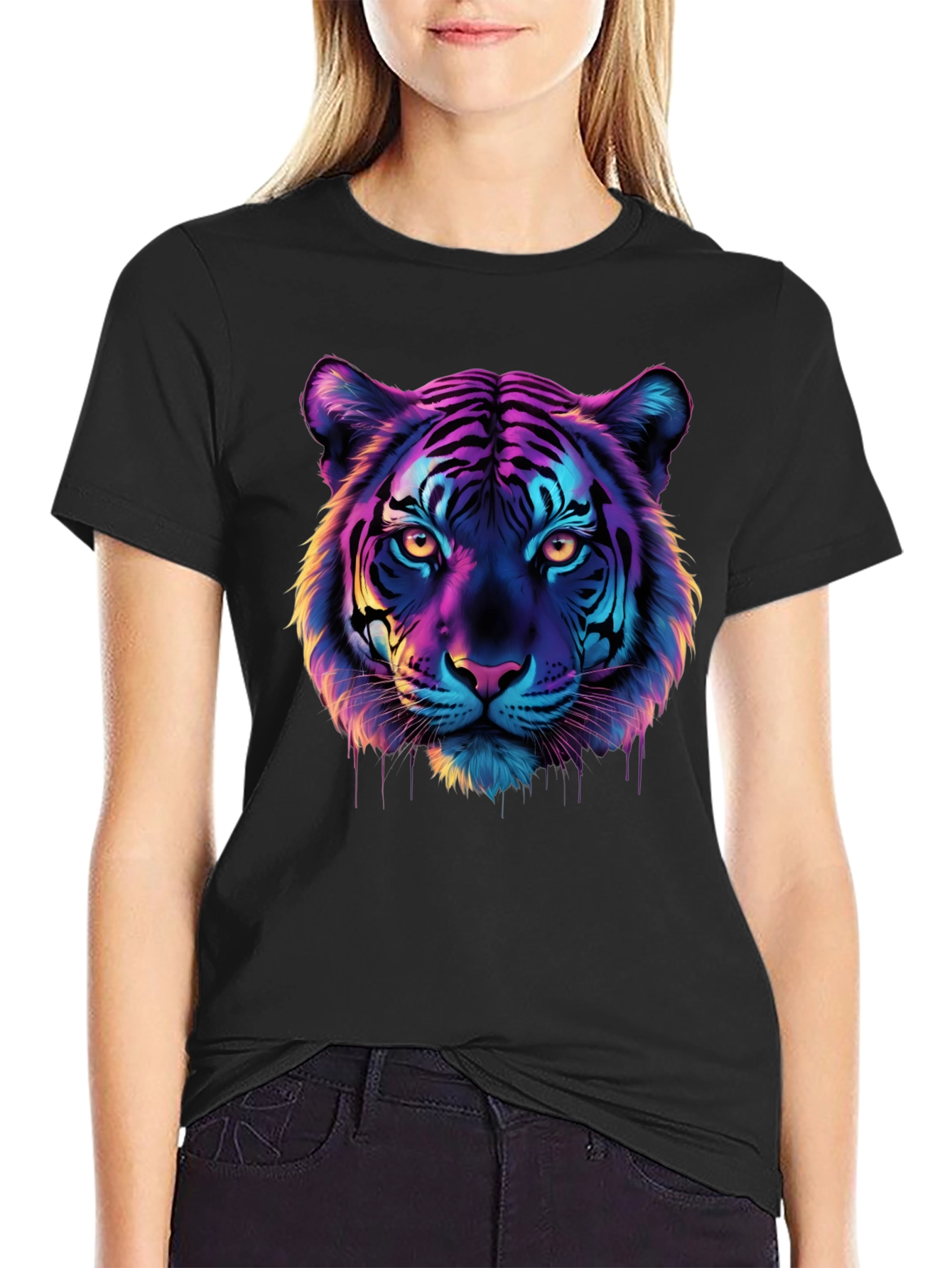 Vivid Tiger Graphic Tee - Bold Style