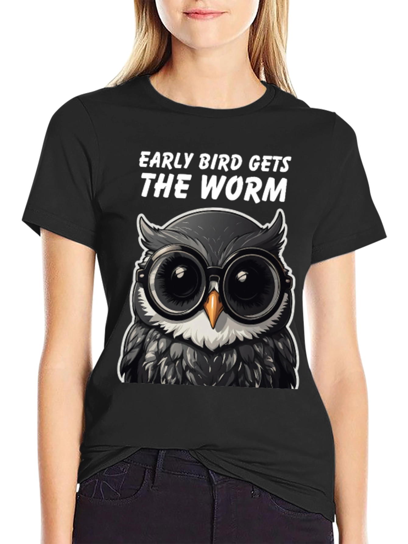 Early Bird Owl T-Shirt: Funny Birdwatching Tee