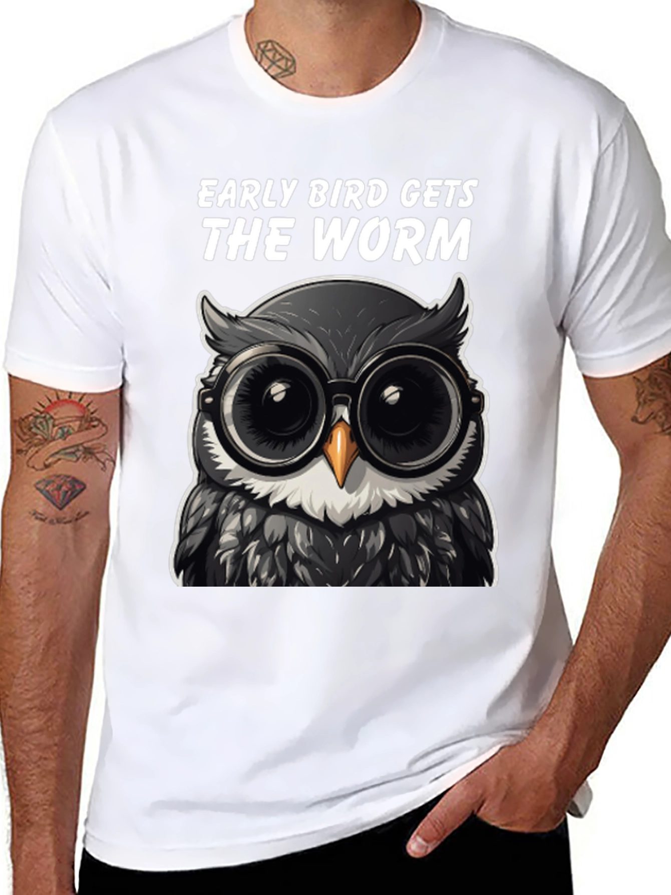 Early Bird Owl T-Shirt: Funny Birdwatching Tee
