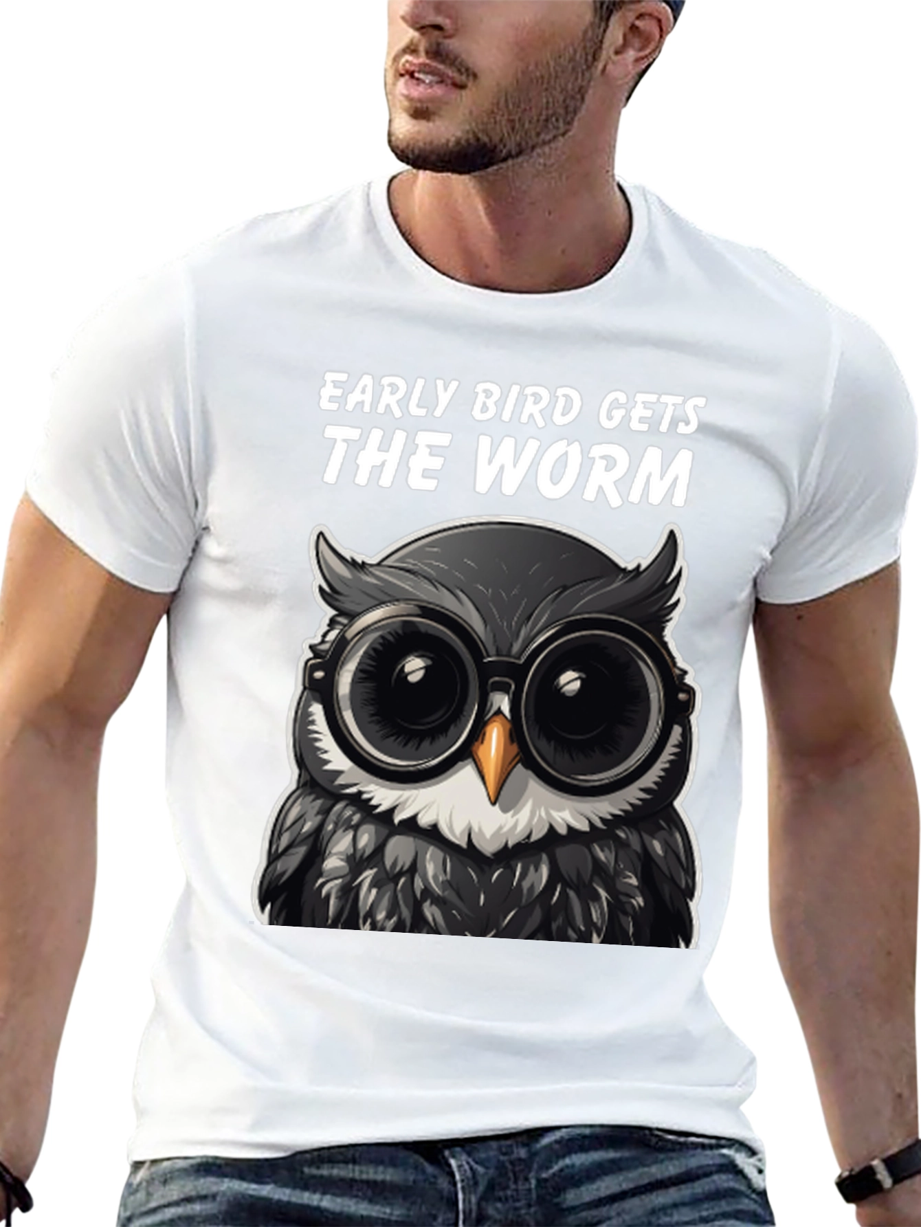 Early Bird Owl T-Shirt: Funny Birdwatching Tee