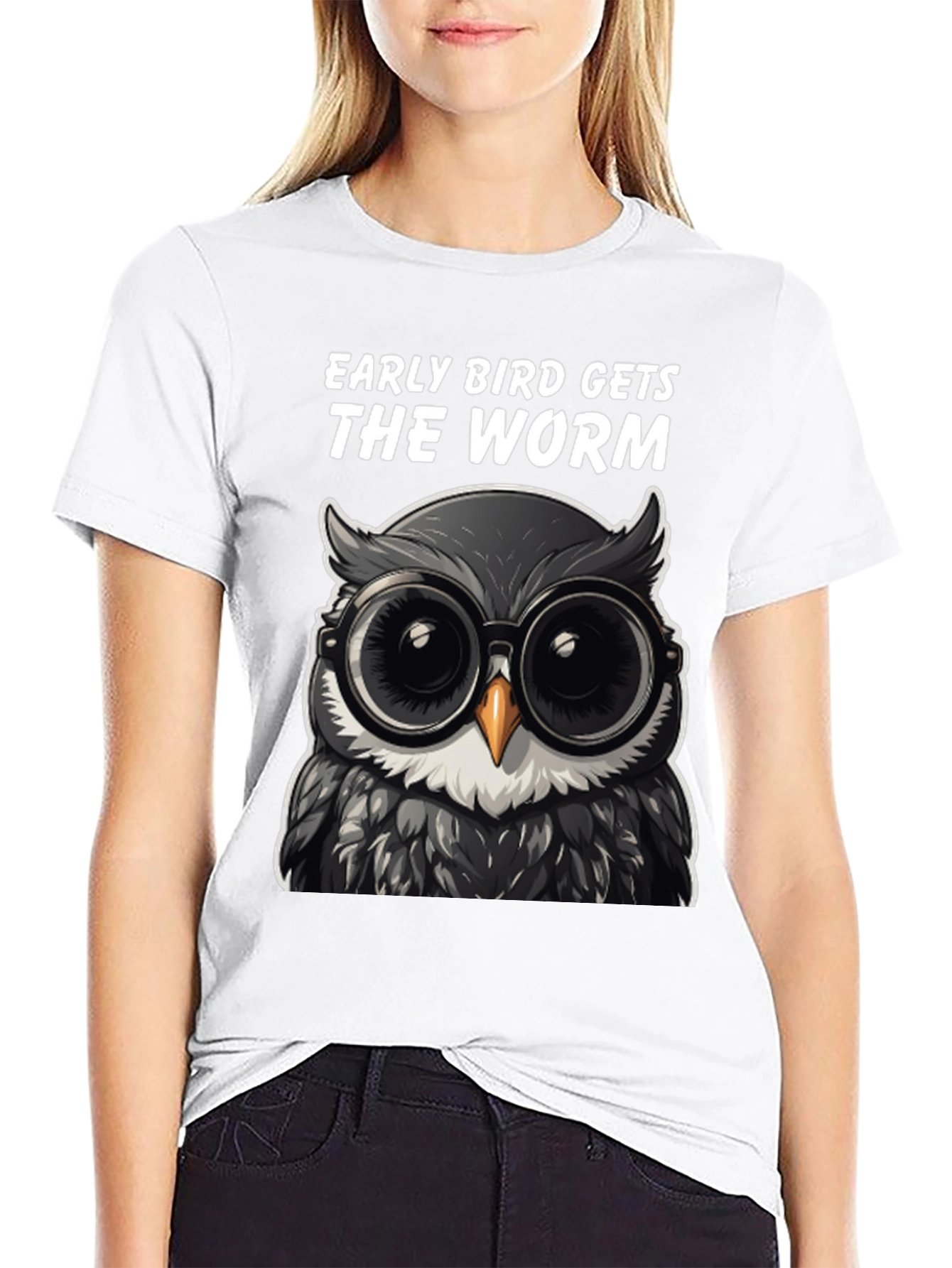 Early Bird Owl T-Shirt: Funny Birdwatching Tee
